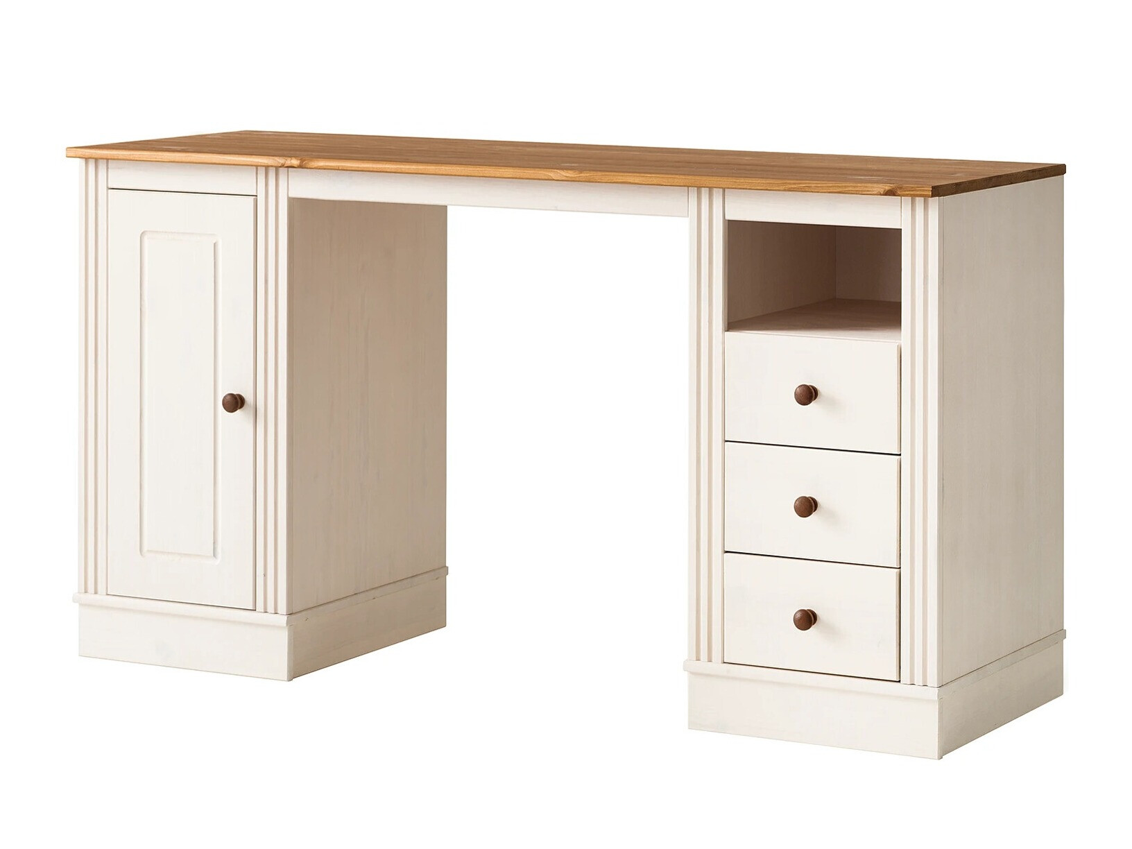 Письменный cтол Saltoro 136 (Белый + Медовый дуб)