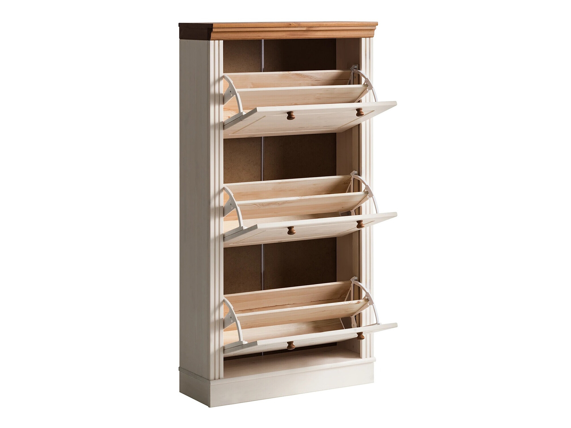 Тумба для обуви Saltoro 138 (Белый + Медовый дуб)