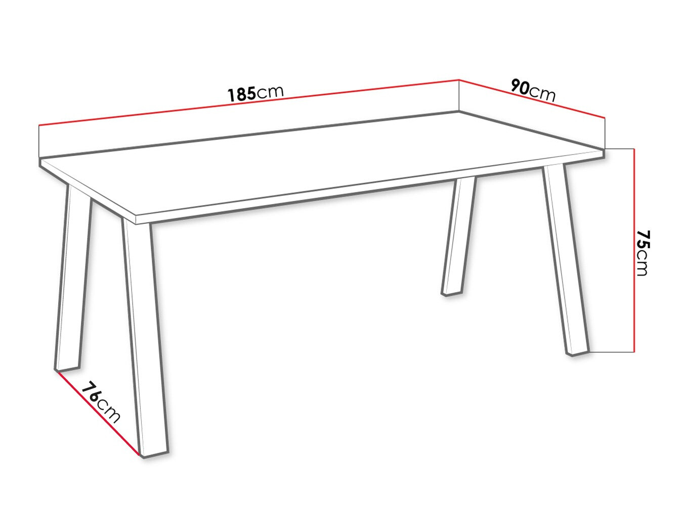 Galds Tucson 143 (Artisan ozols)