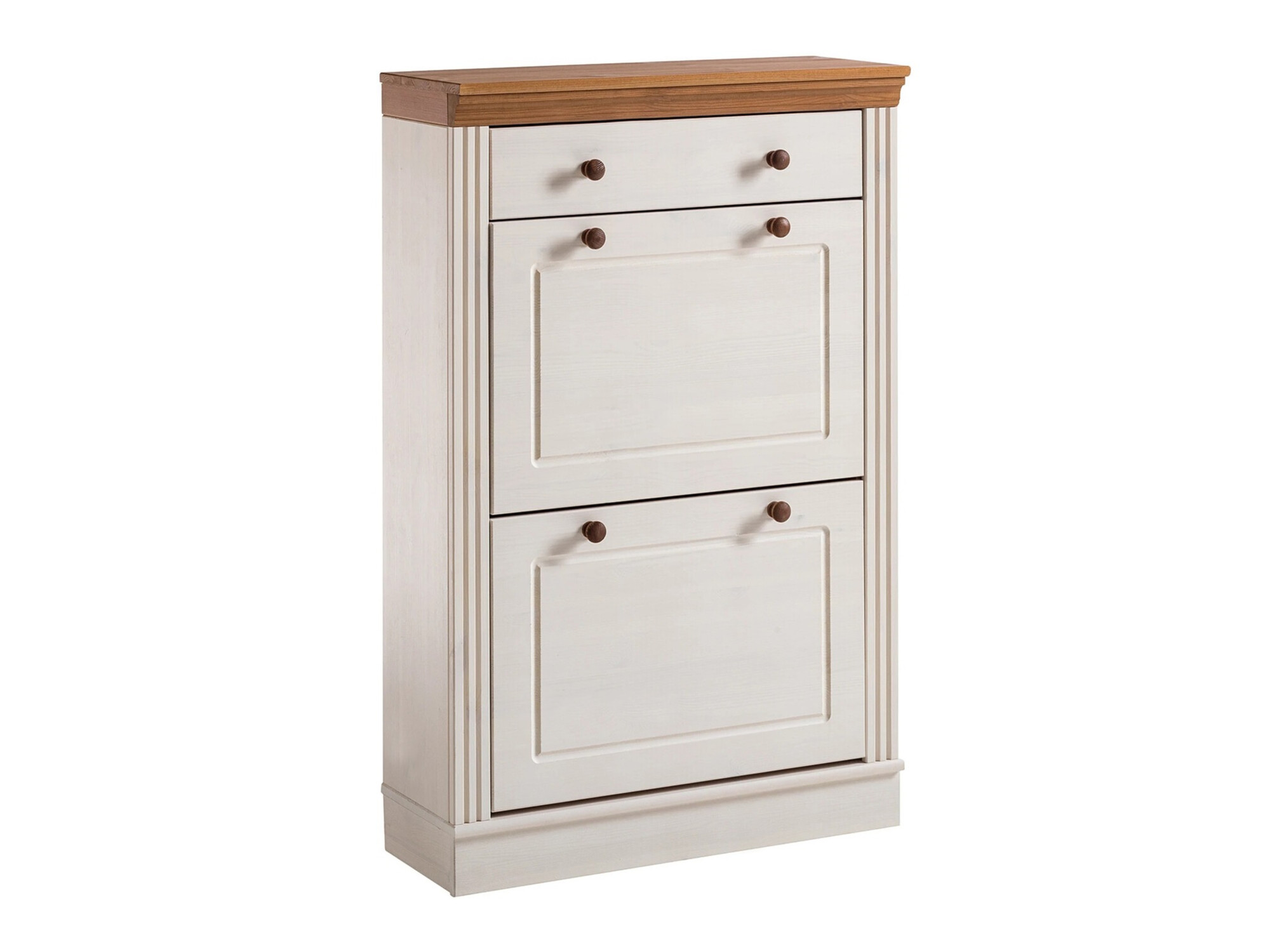 Тумба для обуви Saltoro 132 (Белый + Медовый дуб)