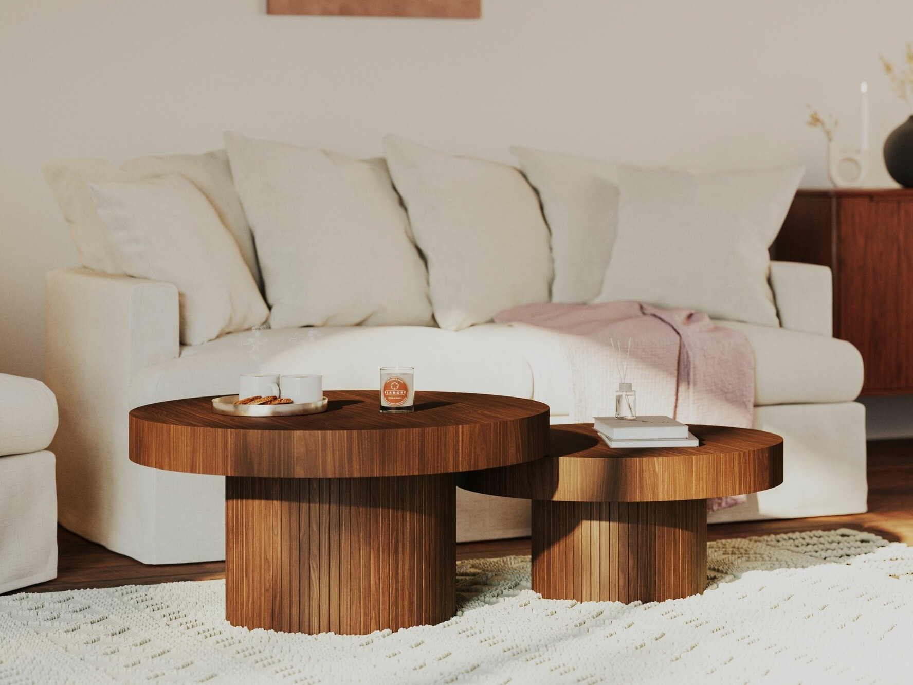 Žurnālu galdiņš Evarleva 106 (Riekstkoks)