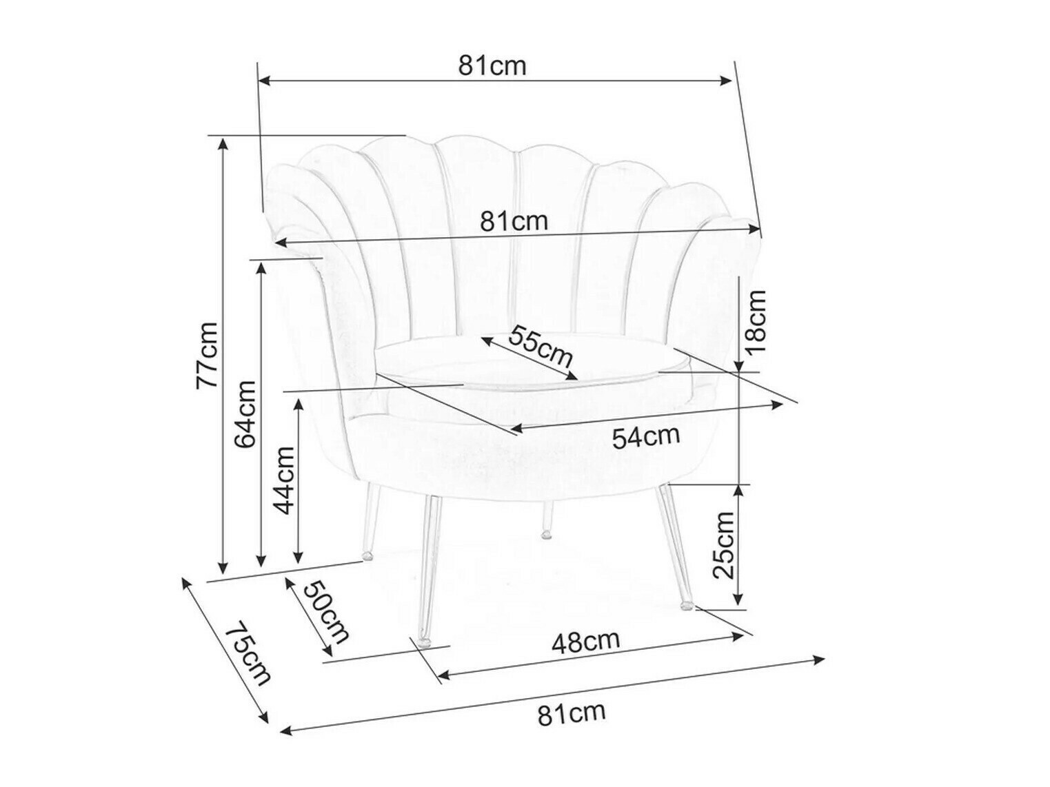 Krēsls Detroit 483 (Bēšs)