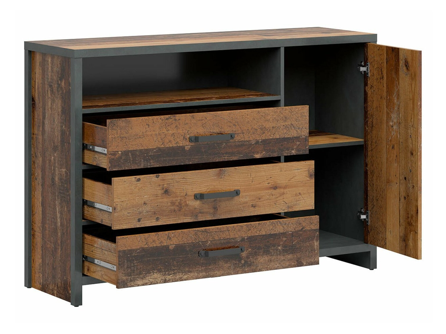 Kumode Belsera 101 (Brūns + Matera pelēks)