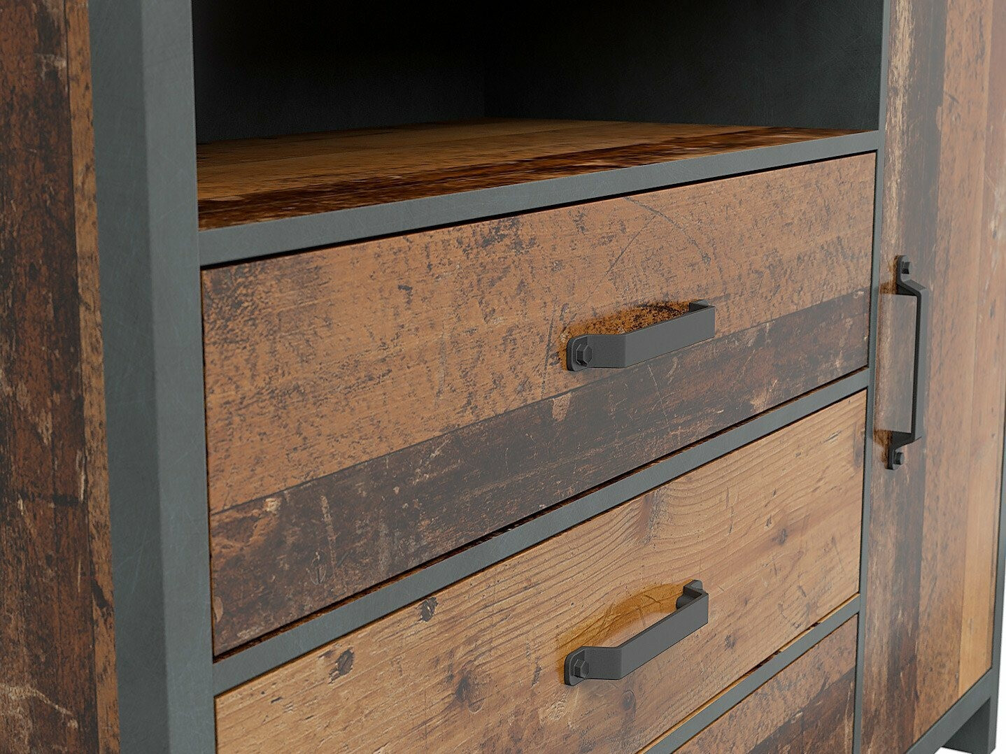 Kumode Belsera 101 (Brūns + Matera pelēks)