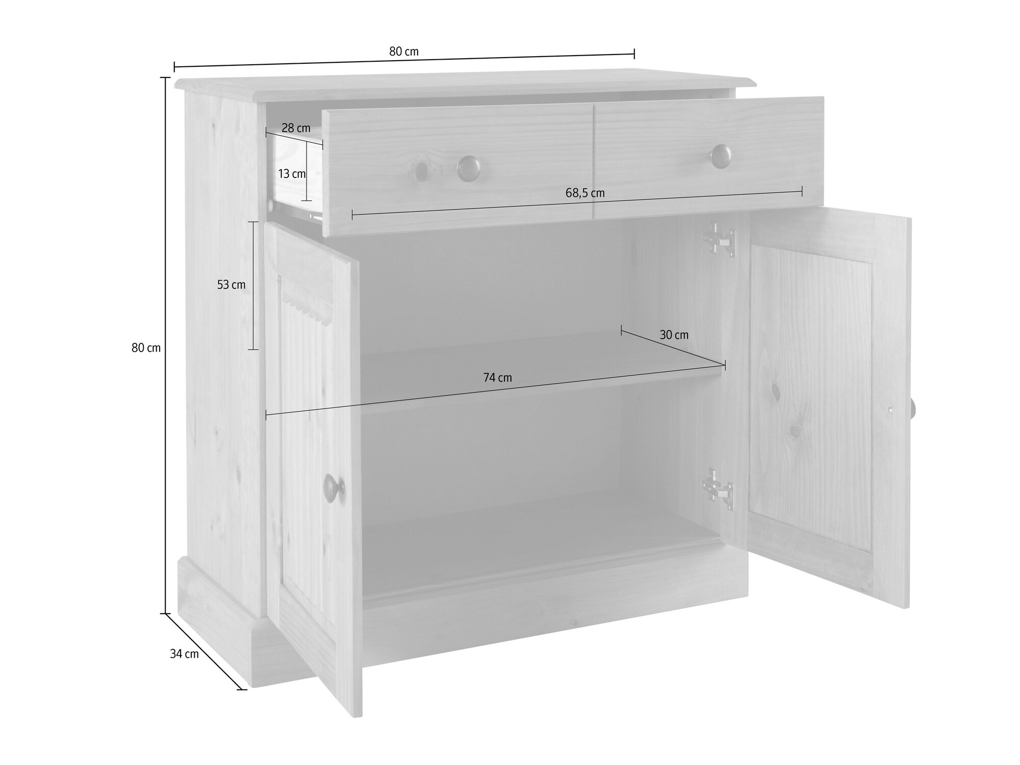 Kомод Caltola 102 (Сосна)