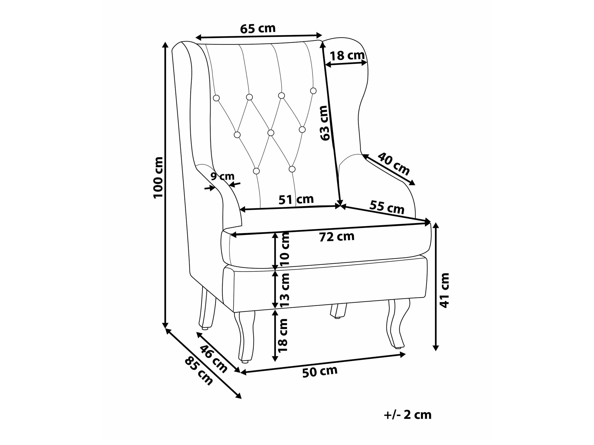 Кресло Berwyn 695 (Крем)
