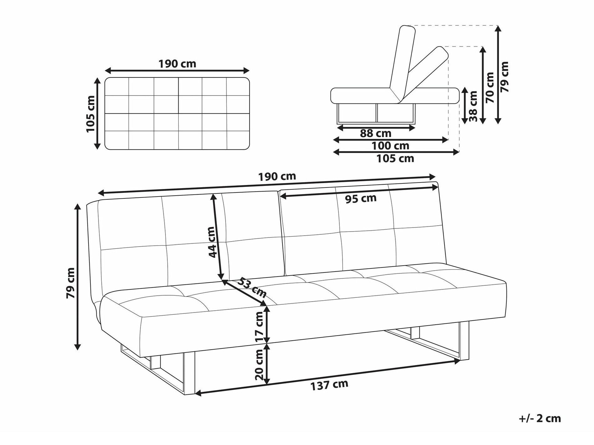 Диван-кровать Berwyn 1559 (Зелёный)
