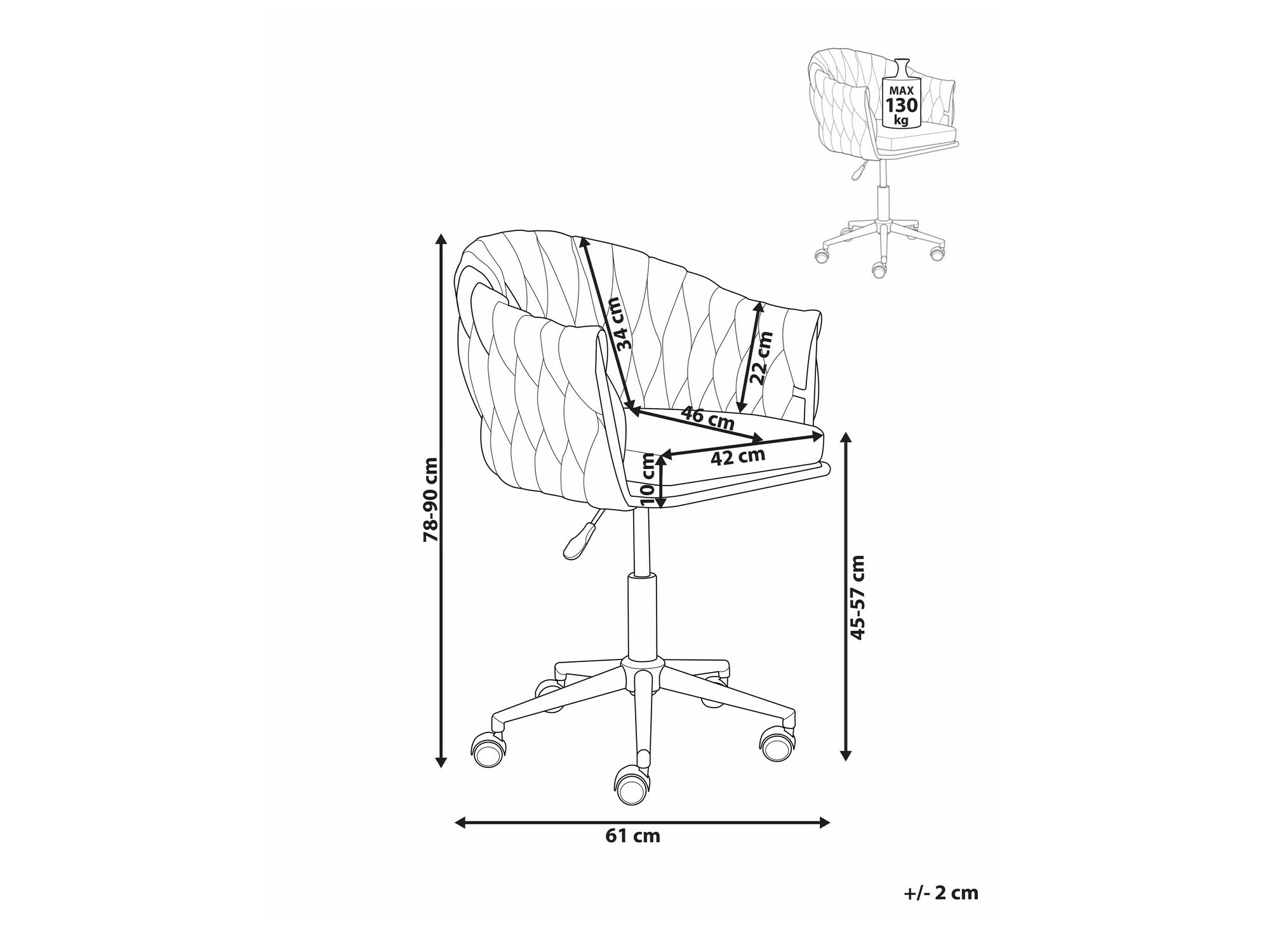 Офисный стул Berwyn 2231 (Чёрный + Розовый)