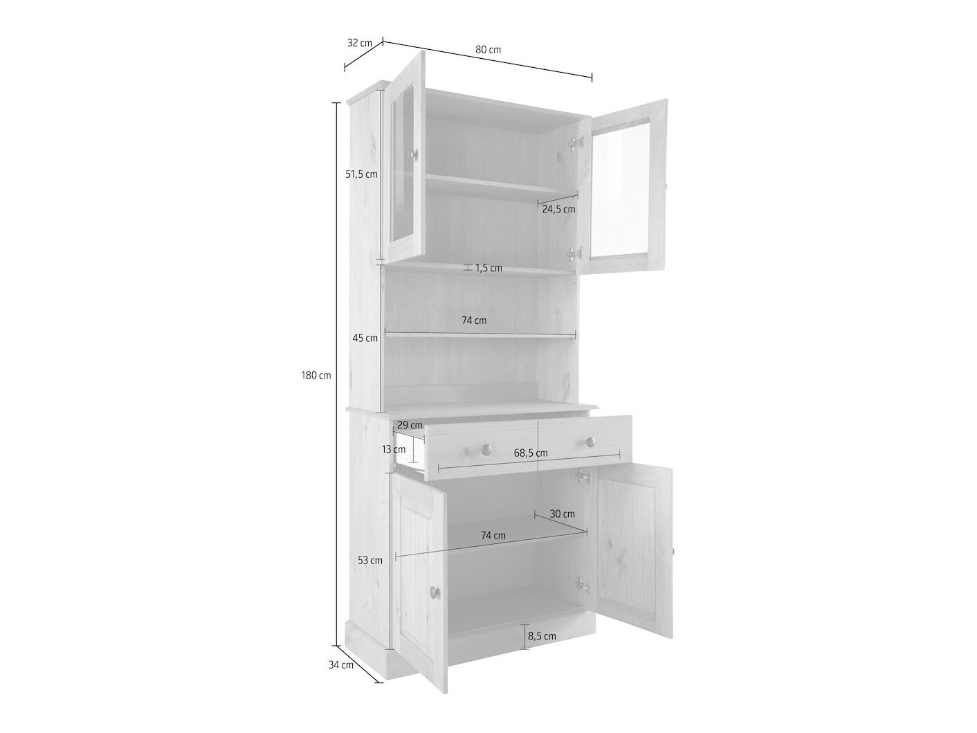 Plaukts Caltola 105 (Balts)