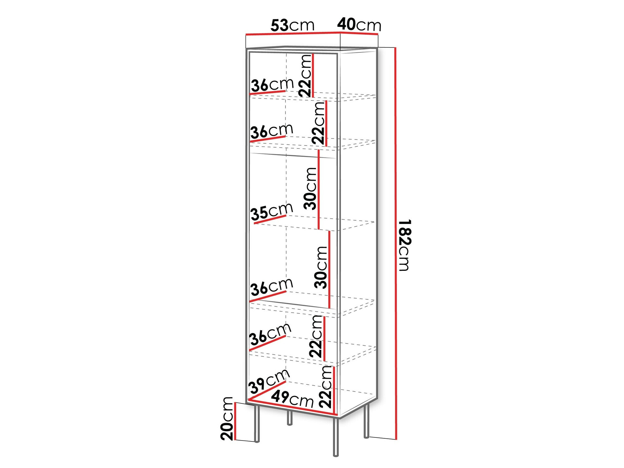 Plaukts Flosoru 107 (Melns)