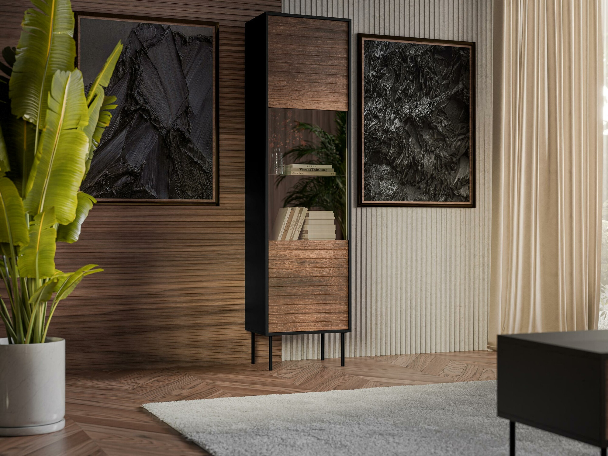 Plaukts Flosoru 107 (Riekstkoks + Melns)