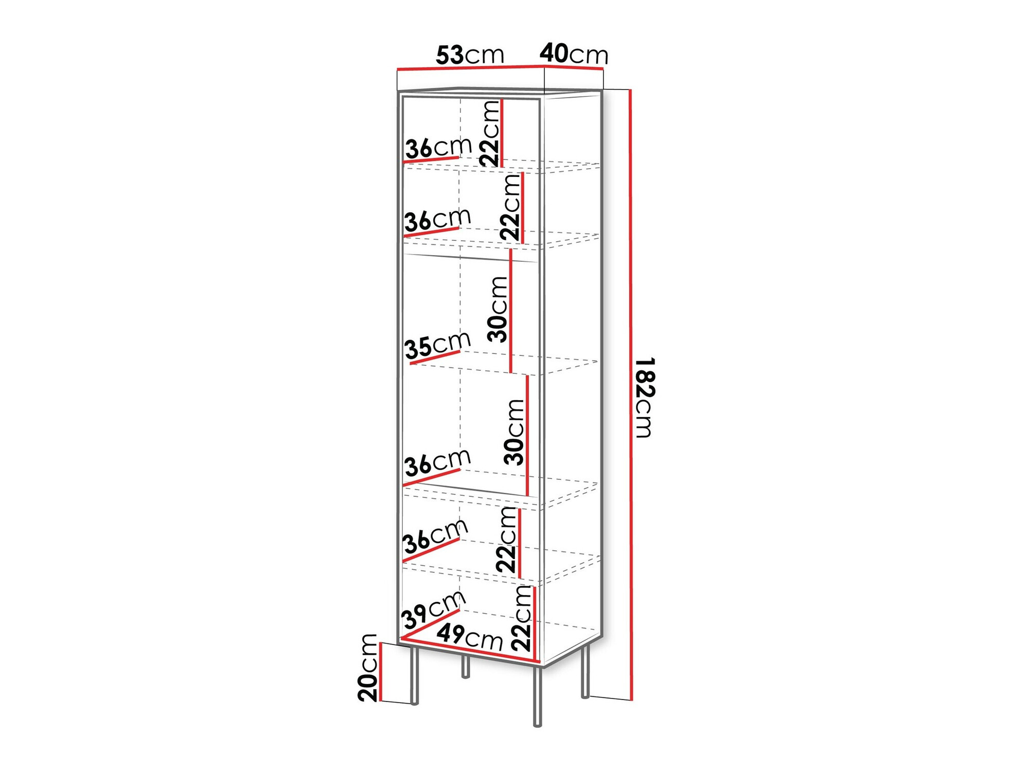 Plaukts Flosoru 107 (Riekstkoks + Melns)
