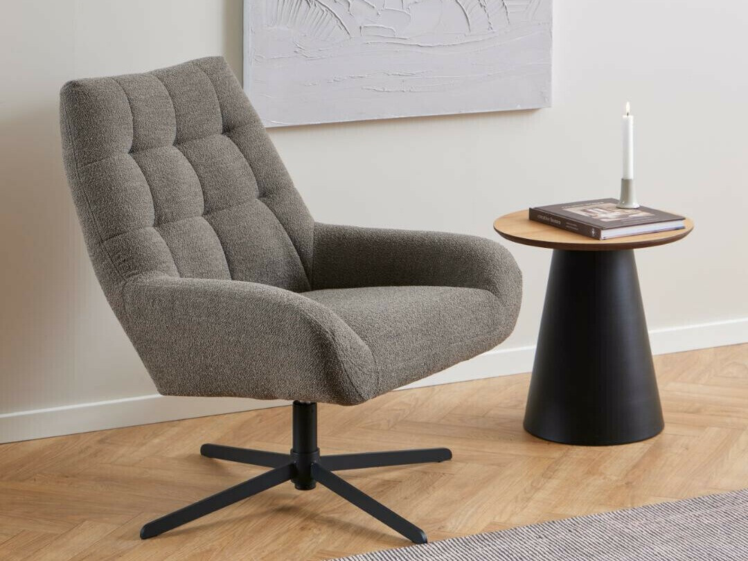 Kafijas galdiņš Norsica 950 (Melns + Ozols)