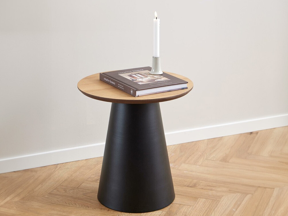 Kafijas galdiņš Norsica 950 (Melns + Ozols)