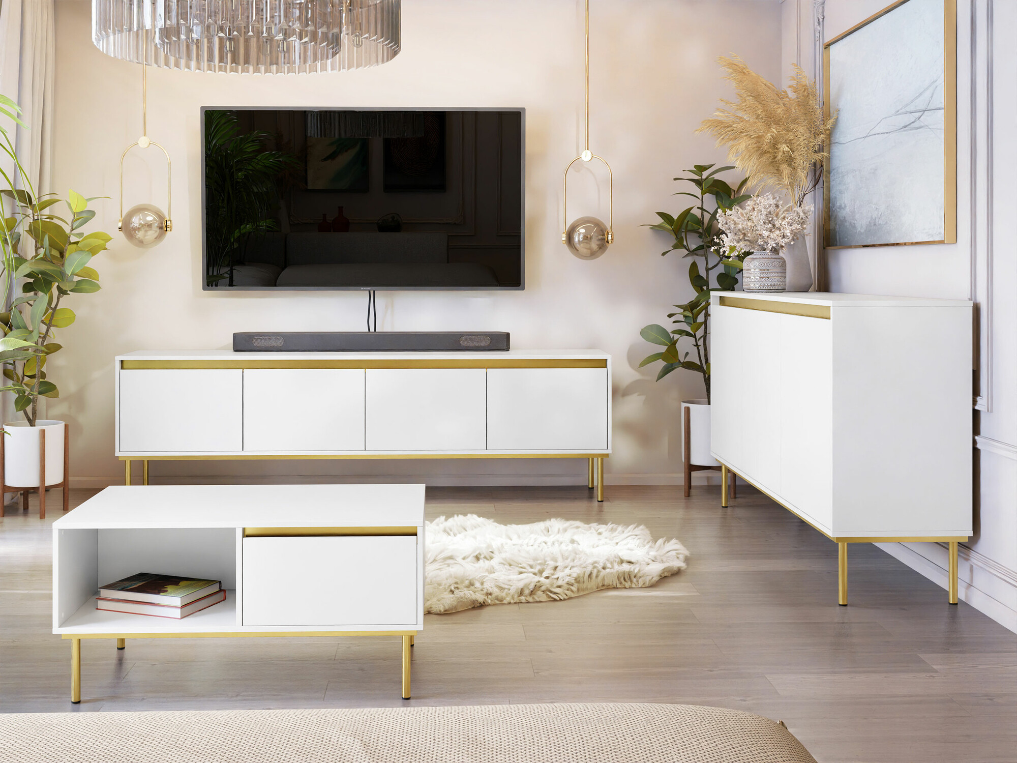 Журнальный столик Comfivo Coretro 103 (Белый)