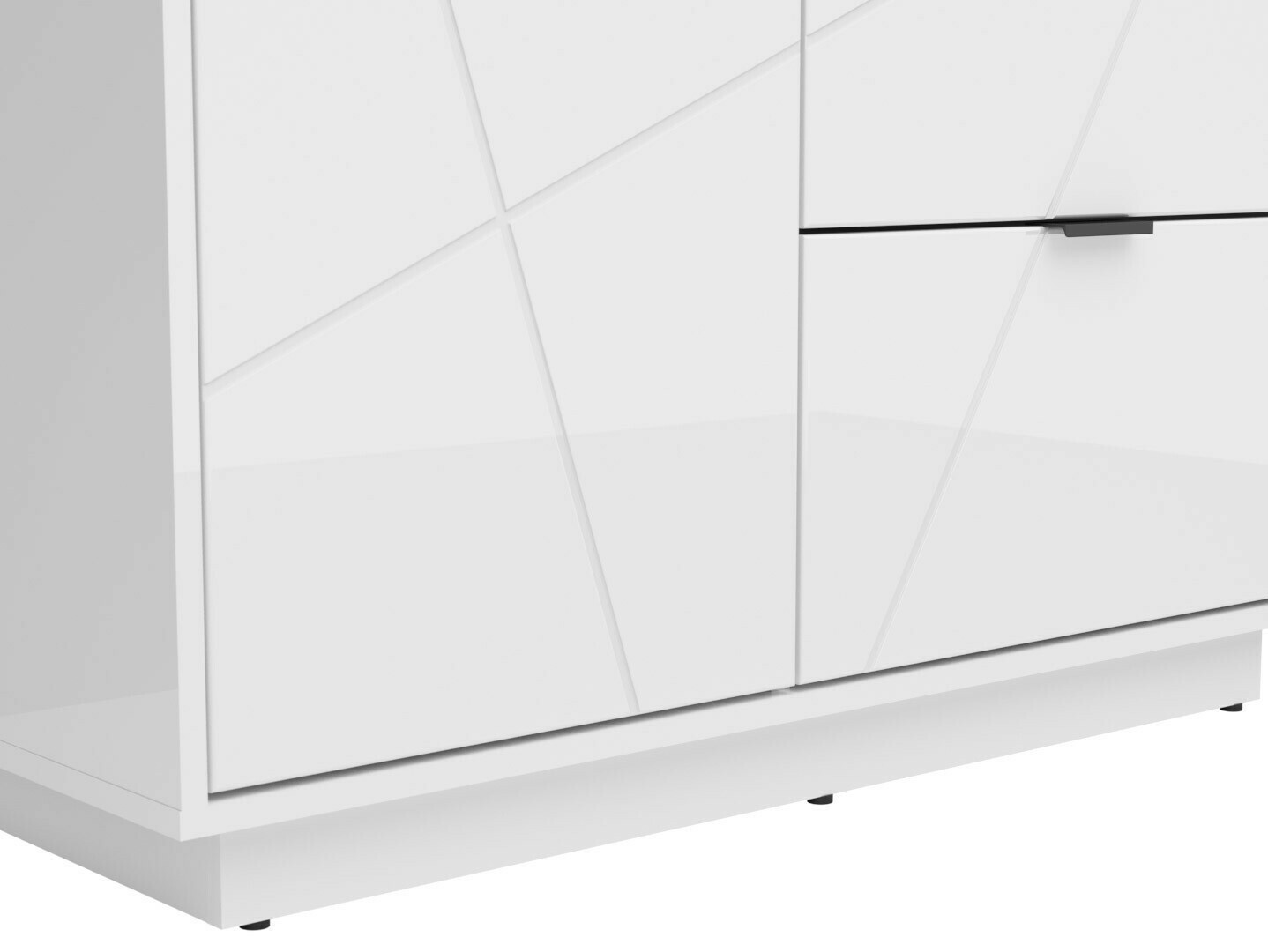 Шкаф Fivale 105 (Глянцевый белый + Белый)