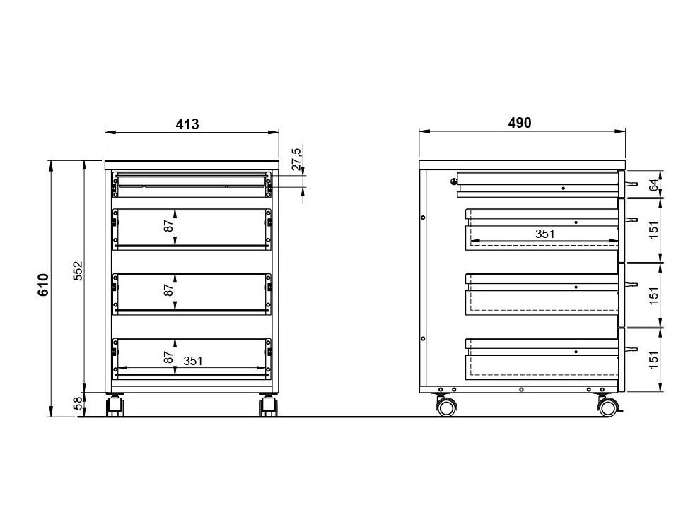 Atvilktņu bloks Lartesi 105 (Balts + Grandson ozols)