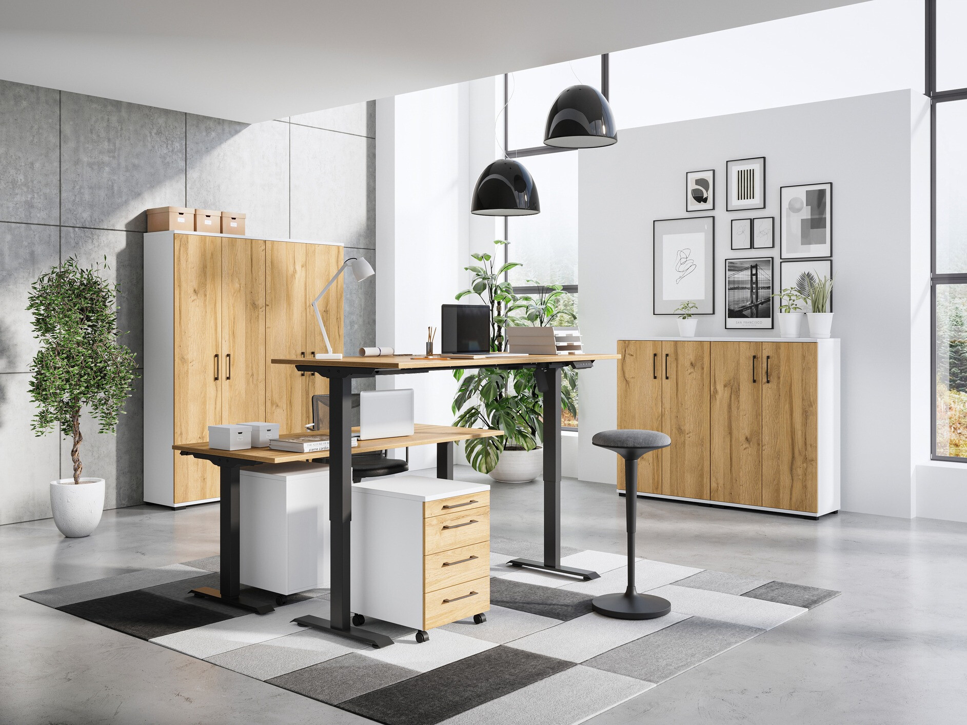 Plaukts Lartesi 104 (Balts + Grandson ozols)