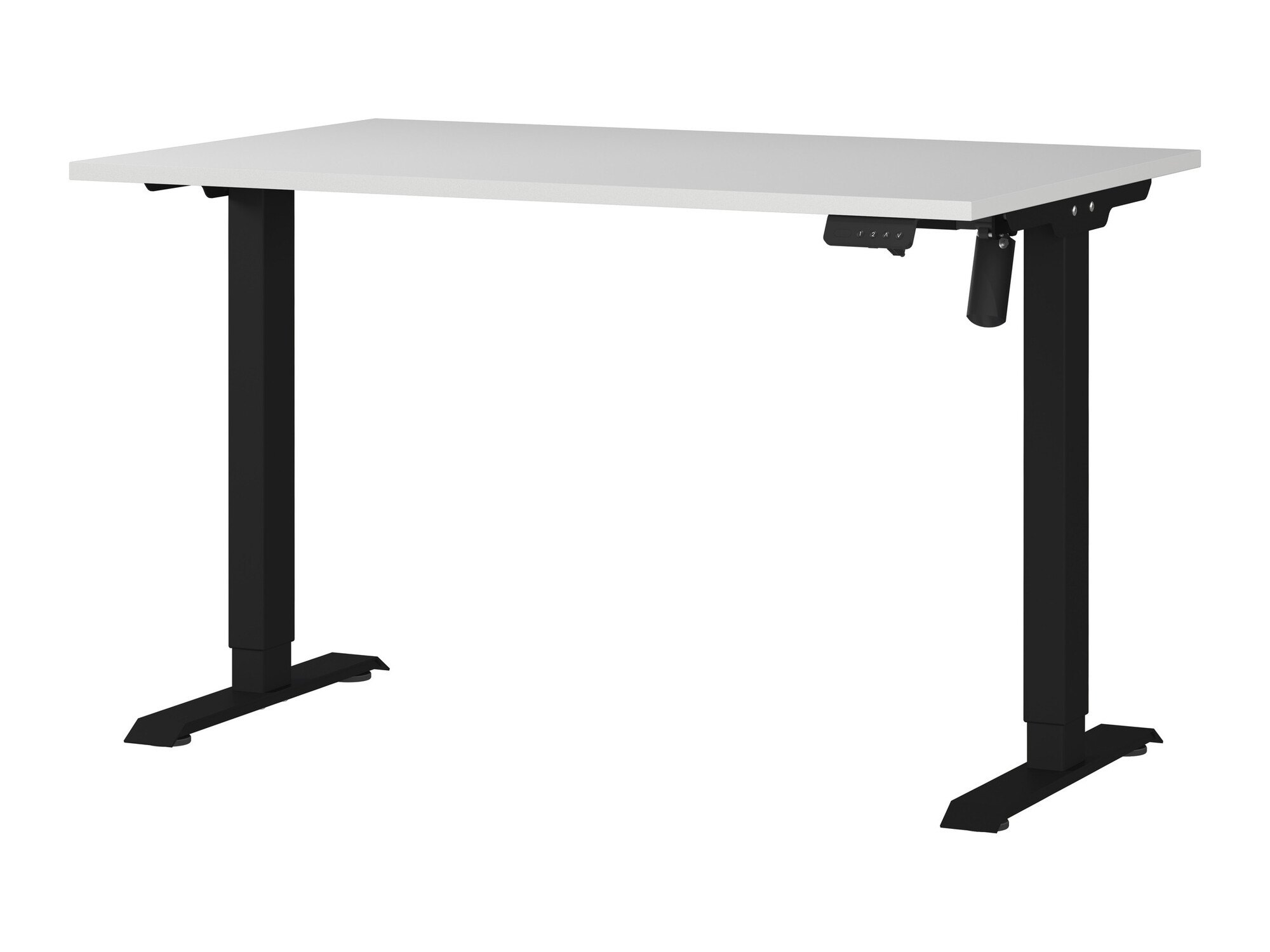 Рабочий стол с регулируемой высотой Lartesi 115 (Светло-серый + Чёрный)