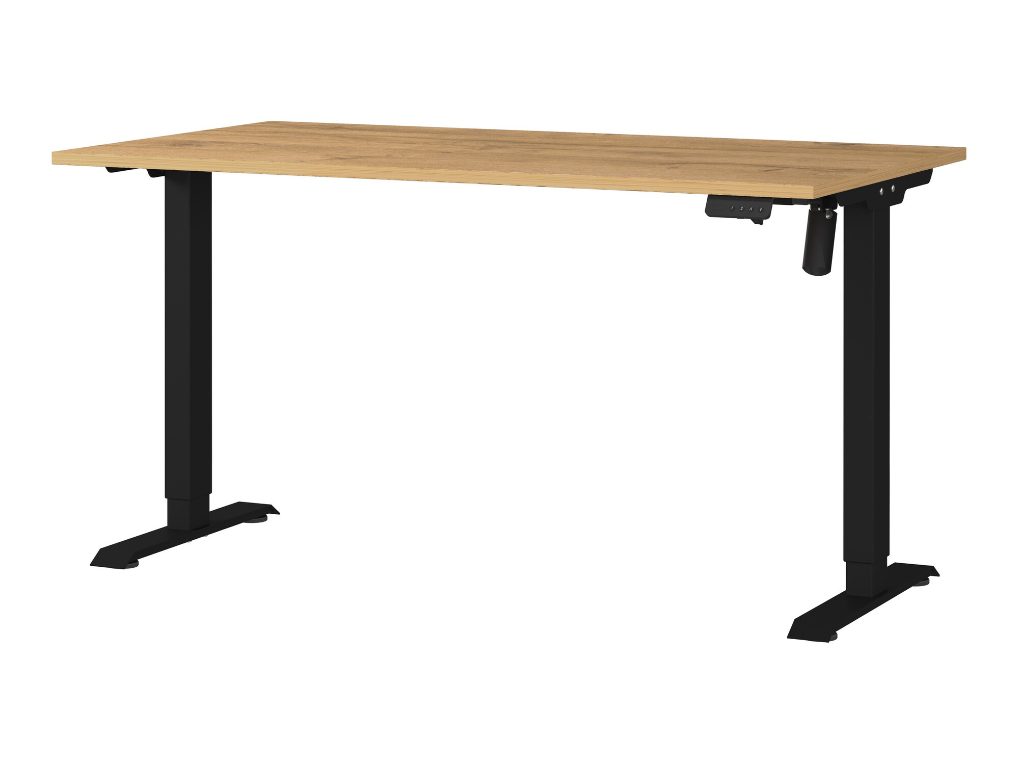 Рабочий стол с регулируемой высотой Lartesi 116 (Внук дуб + Чёрный)