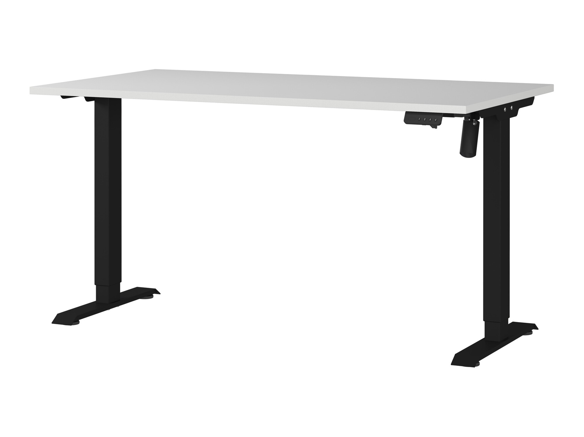 Рабочий стол с регулируемой высотой Lartesi 117 (Светло-серый + Чёрный)