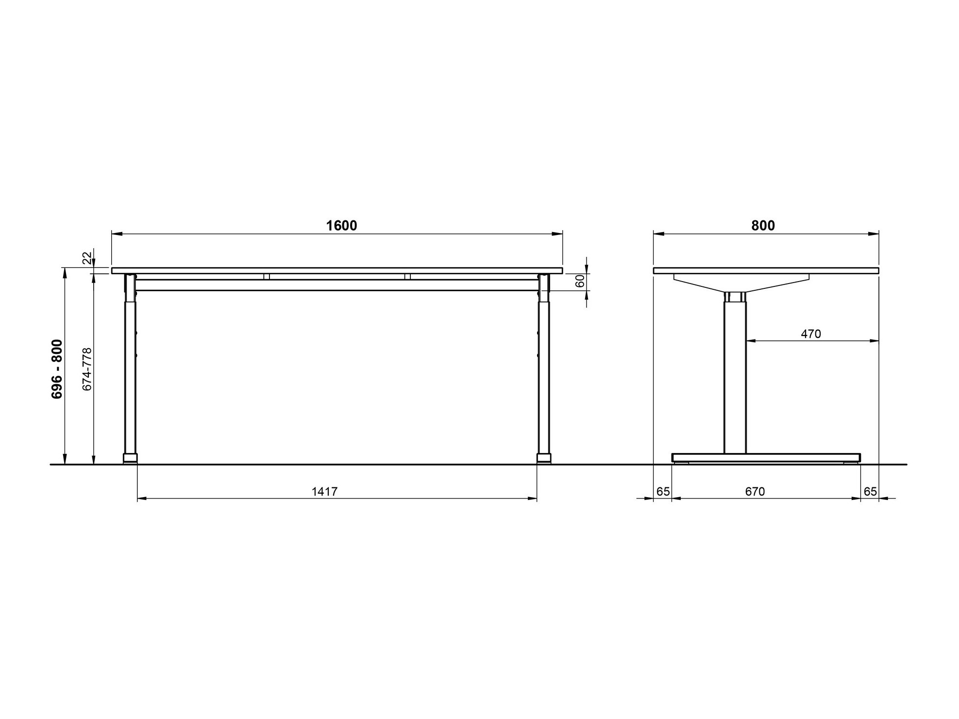 Rakstāmgalds Lartesi 106 (Gaiši pelēks + Melns)