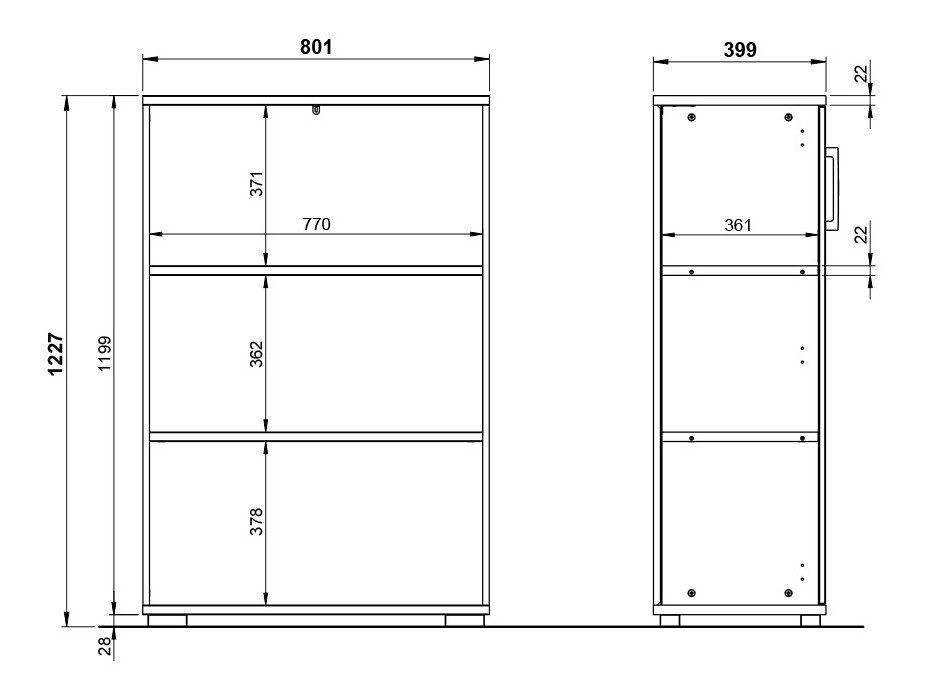 Шкафчик Lartesi 101 (Белый + Внук дуб)