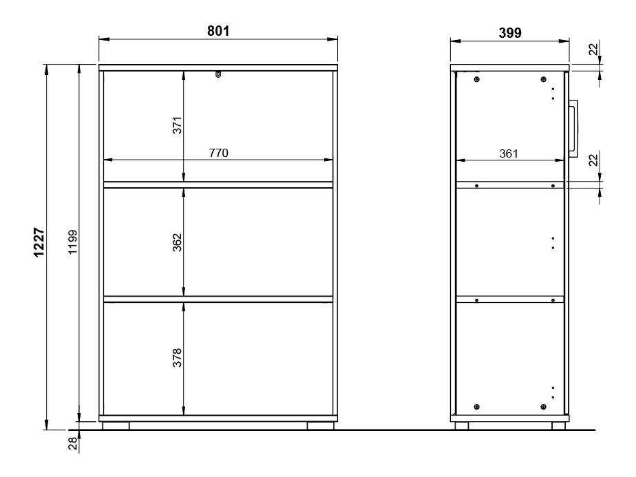 Шкафчик Lartesi 101 (Светло-серый)