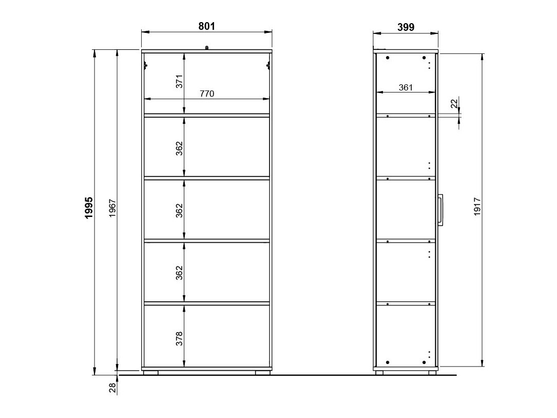 Стеллаж Lartesi 104 (Светло-серый)