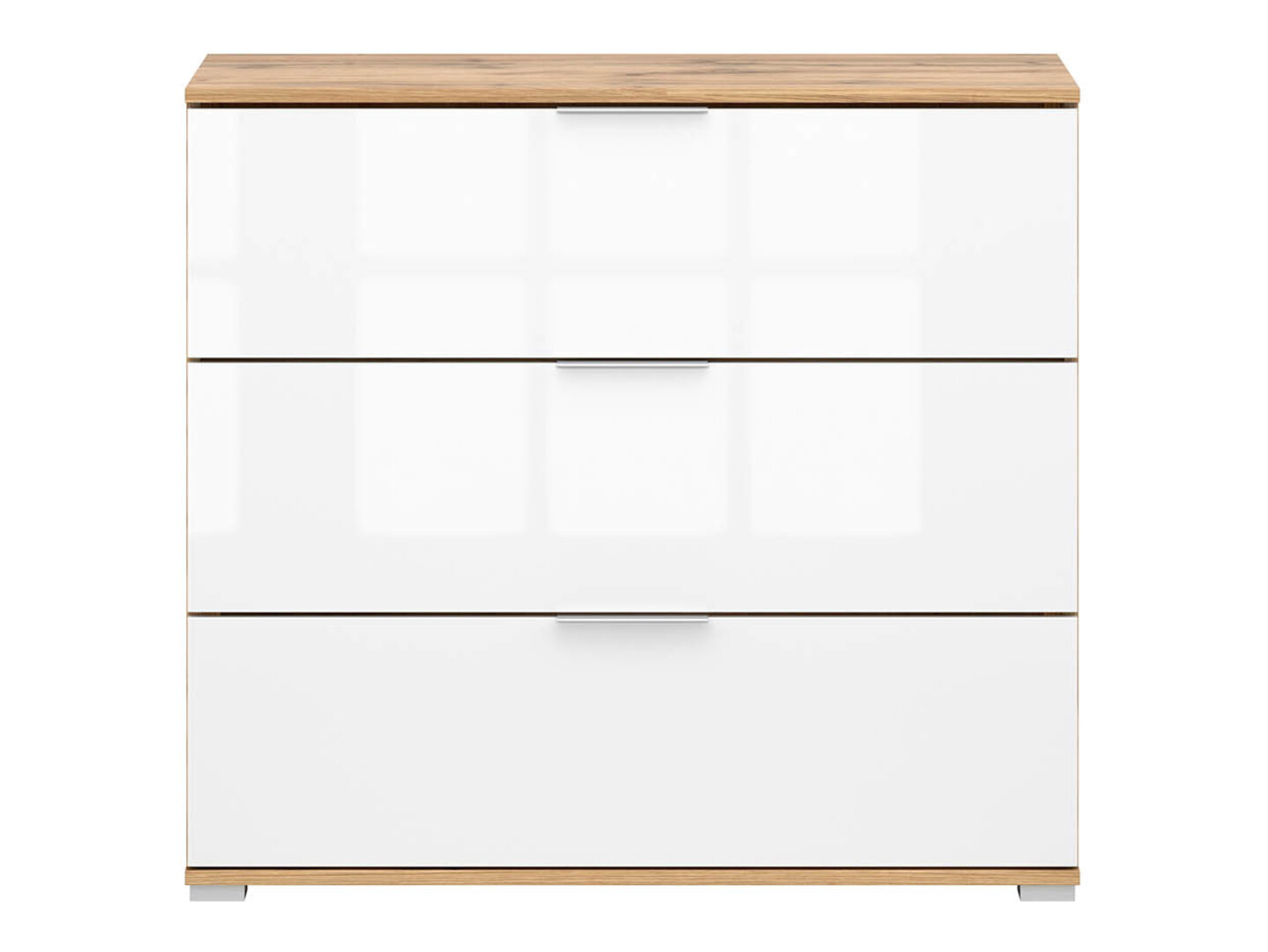 Kumode Tivetra 102 (Votan ozols + Glancēts balts)