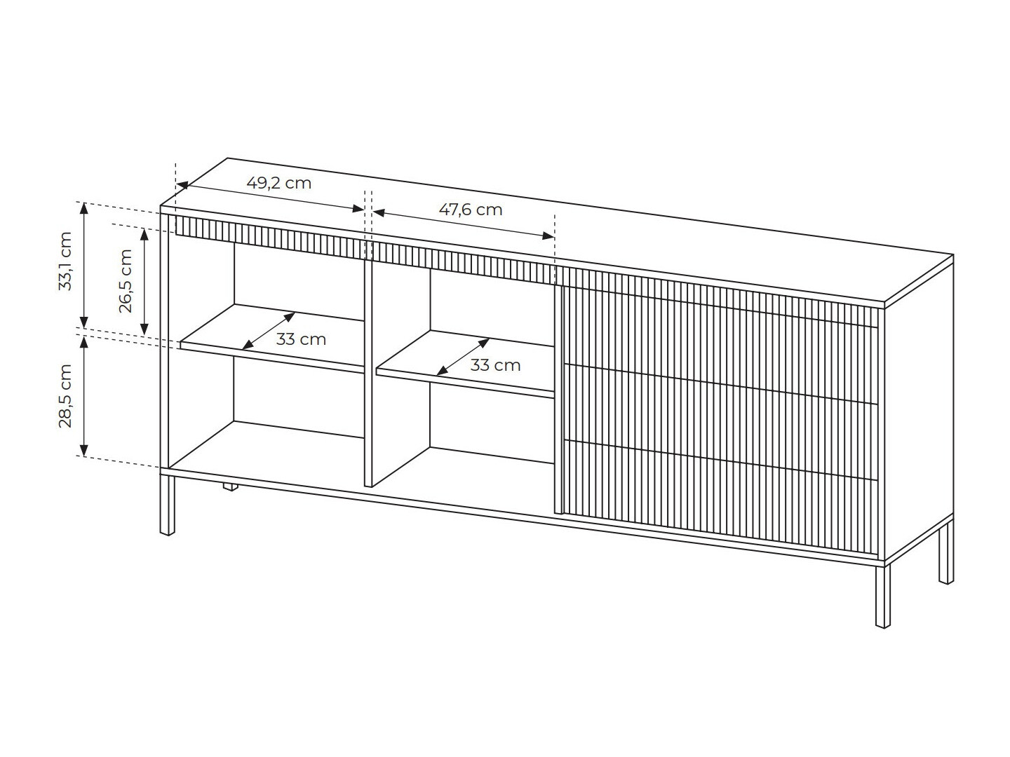 Kомод Romfele 102 (Бежевый)