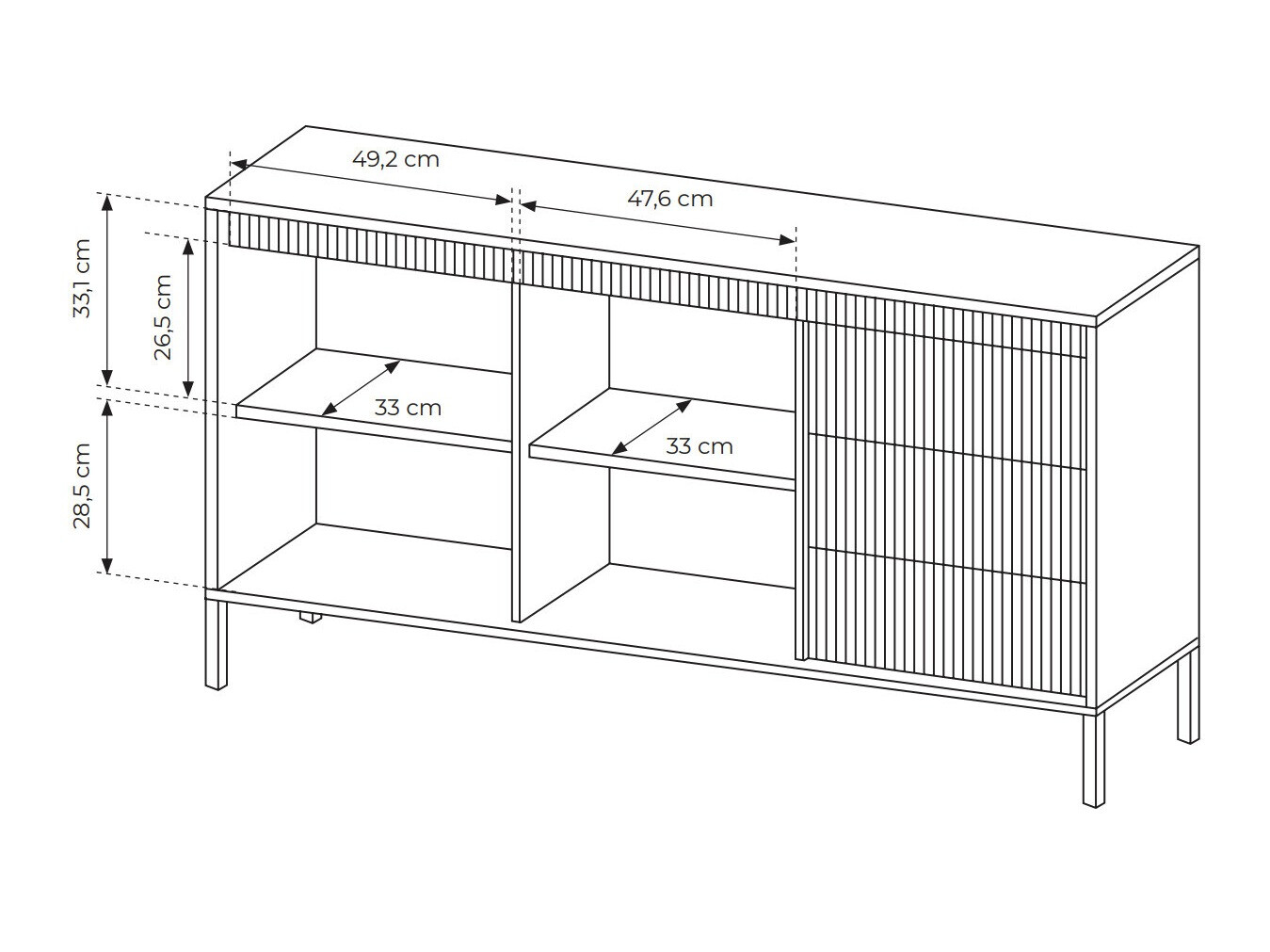 Kumode Romfele 101 (Melns)