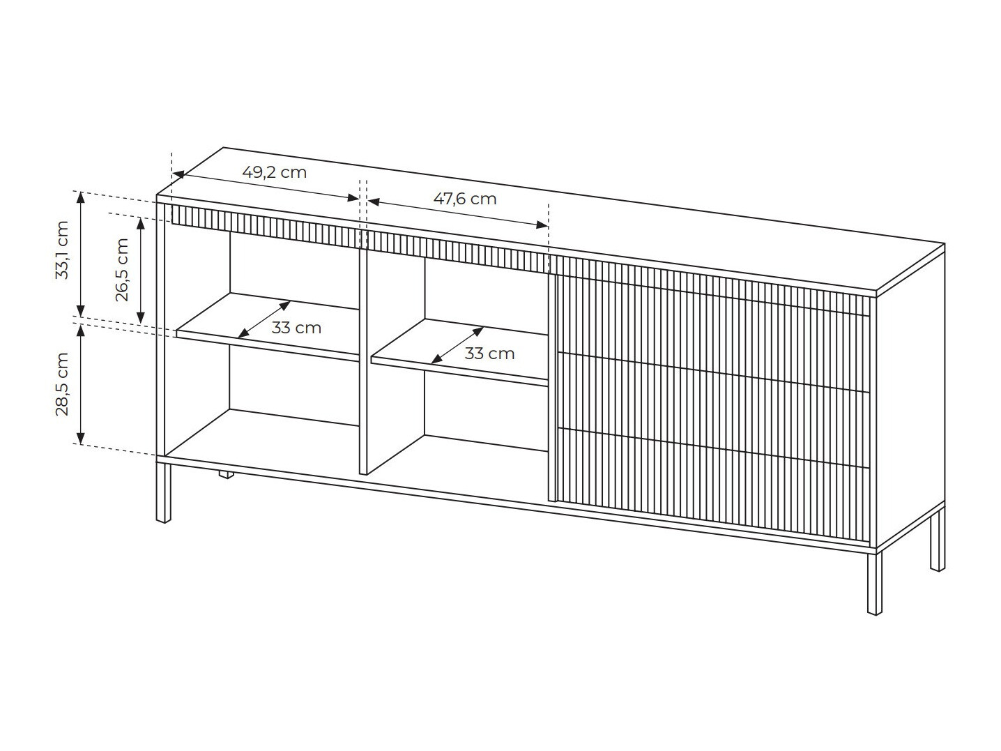 Kumode Romfele 102 (Melns)