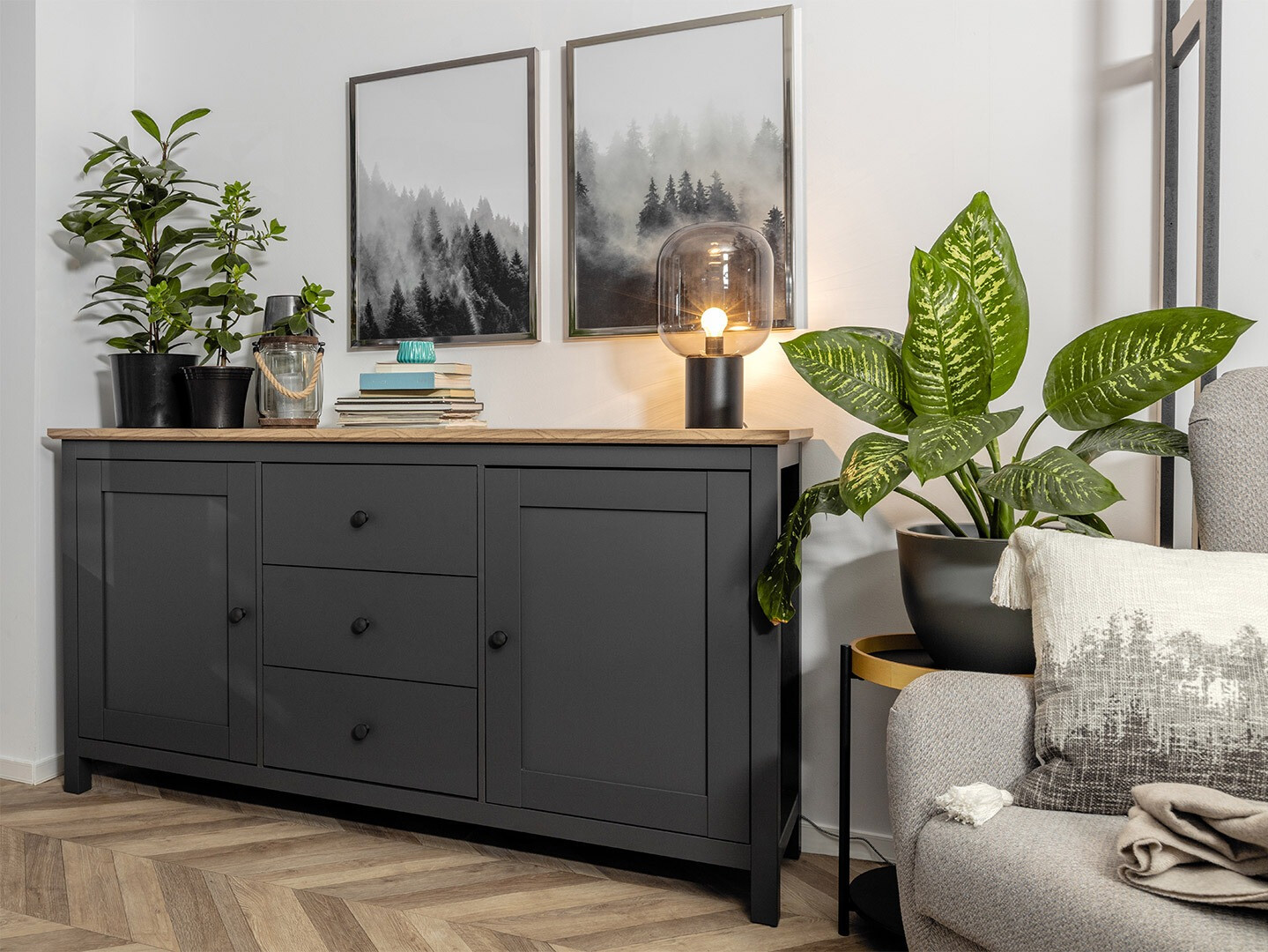 Kumode Sordoro 101 (Grafīts + Artisan ozols)