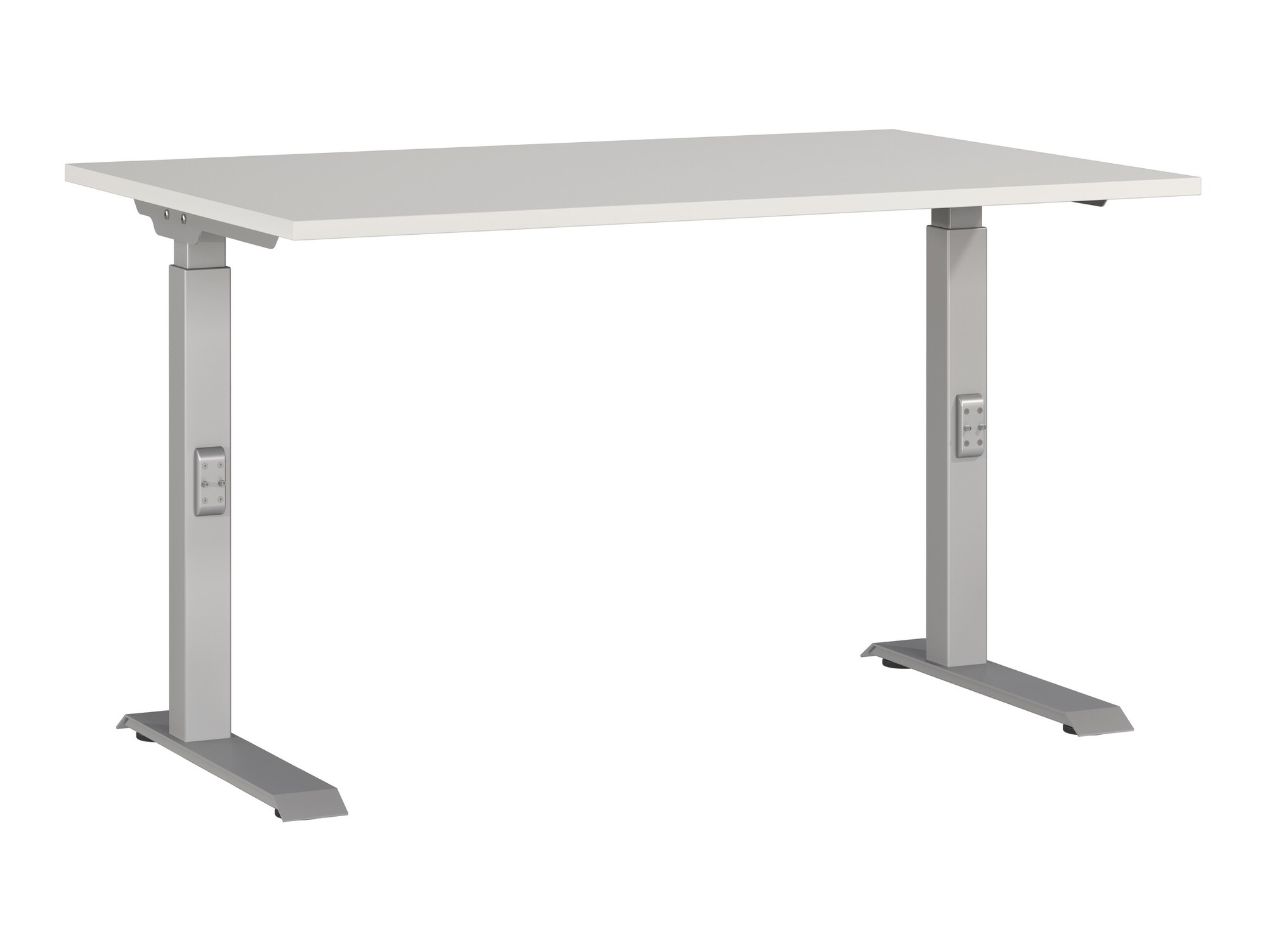 Письменный cтол Eliromo 122 (Светло-серый + Серебряный)