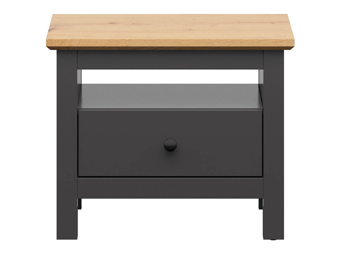 Прикроватная тумбочка Sordoro 100 (Графит + Artisan дуб)