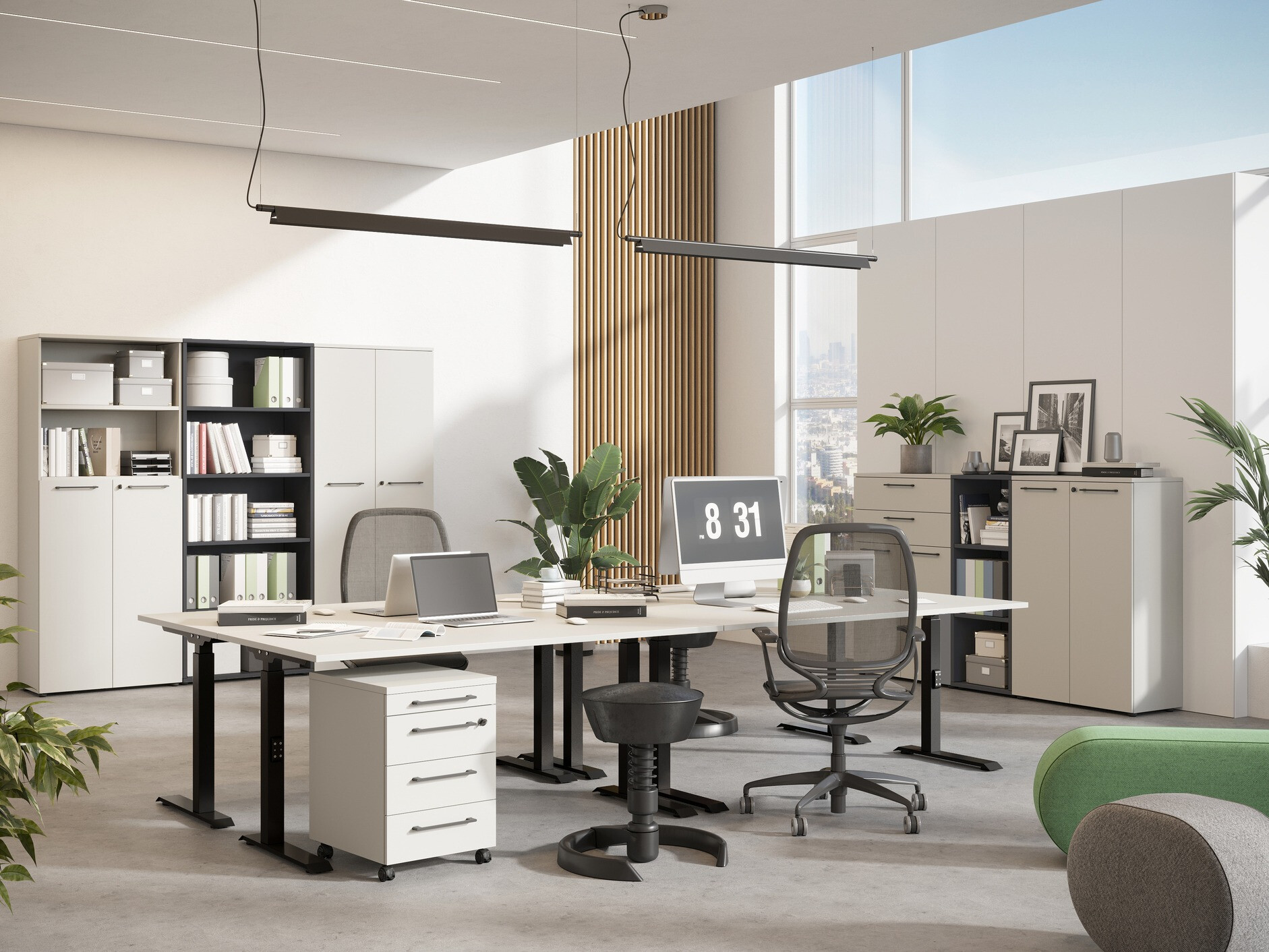 Rakstāmgalds Eliromo 121 (Gaiši pelēks + Melns)