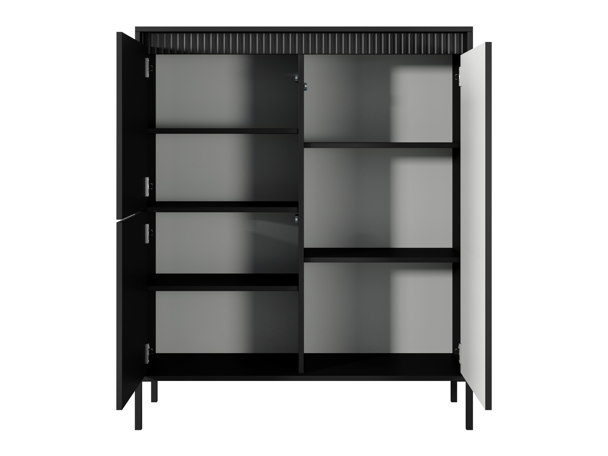 Skapis Romfele 100 (Melns)