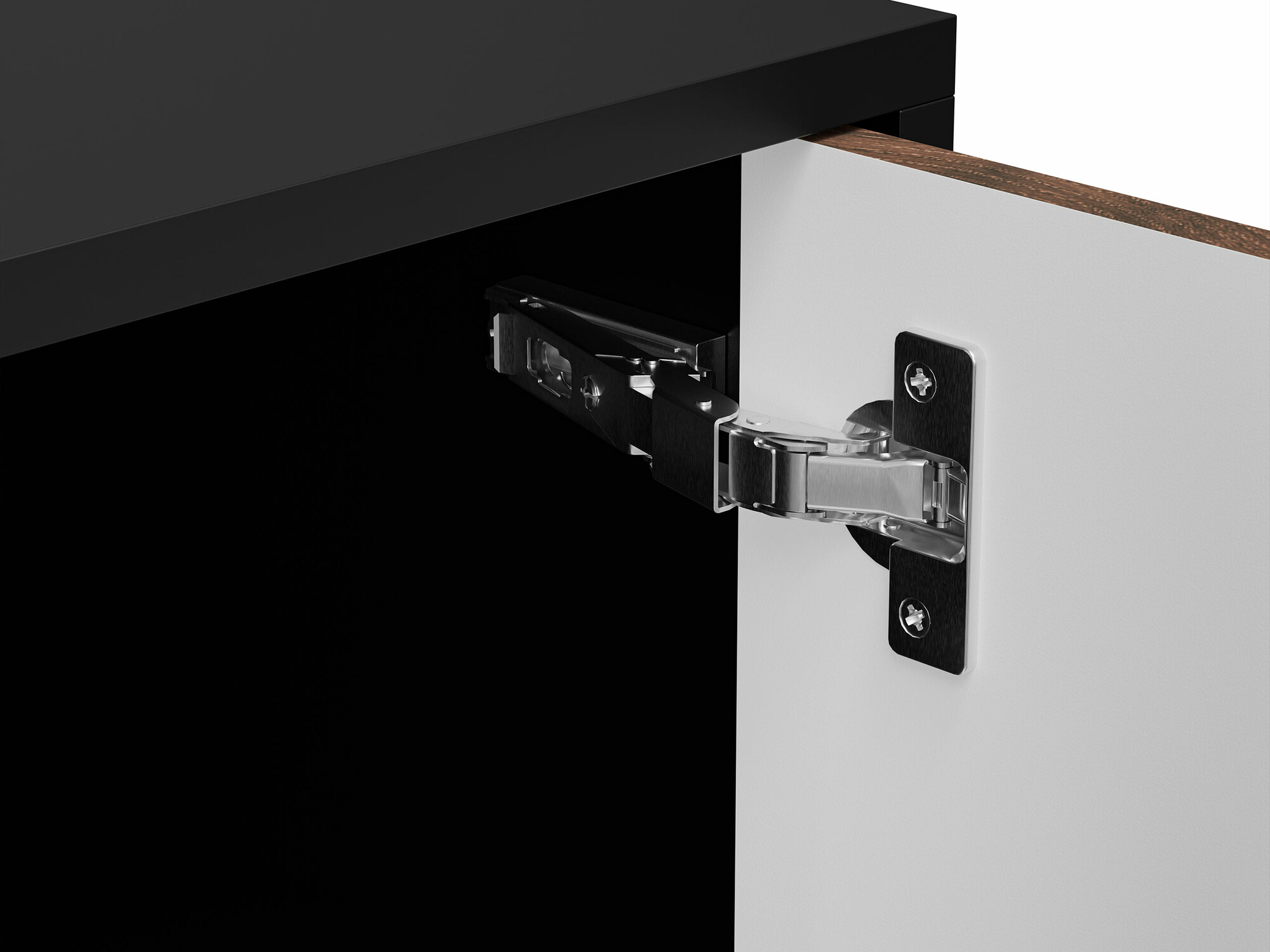 TV galds Flosoru 105 (Riekstkoks + Melns)