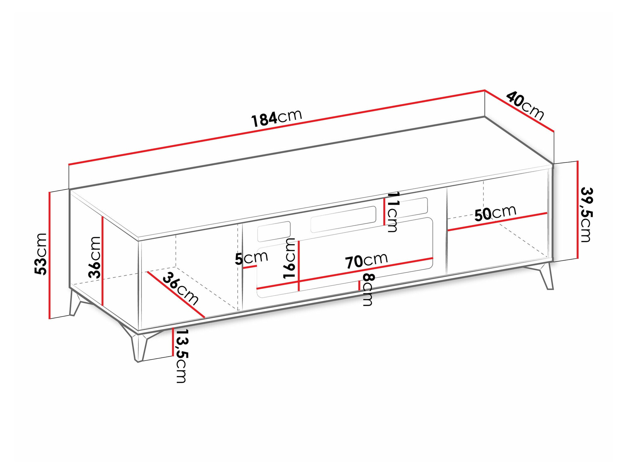TV galds Comfivo Citrus II