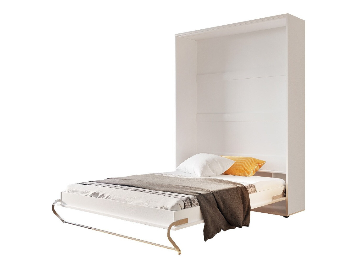 Мебельный гарнитур Concept Pro Lenart Levfere 144 (Глянцевый белый + Белый)