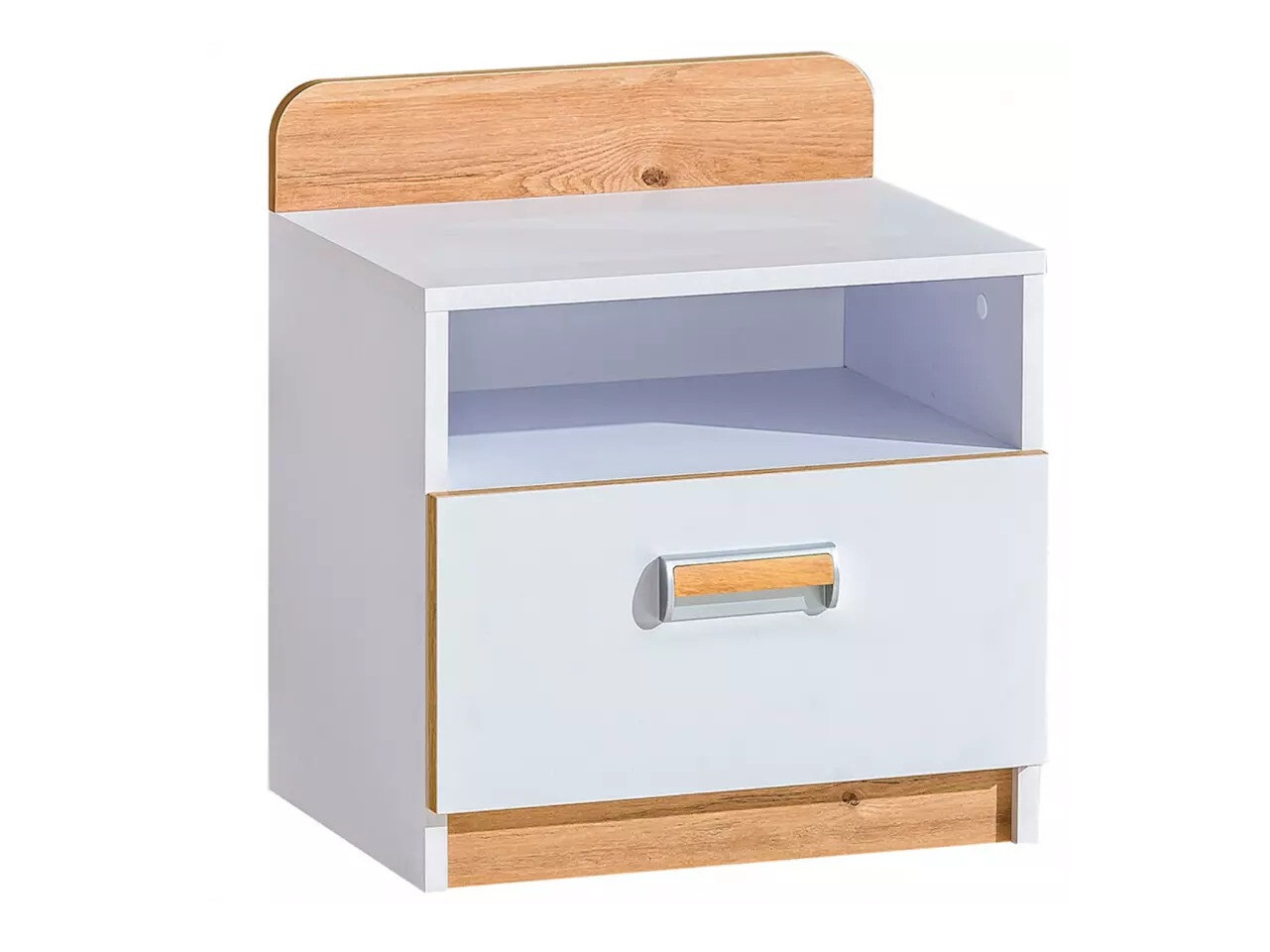 Прикроватная тумбочка Ophmora 111 (Дуб + Белый)