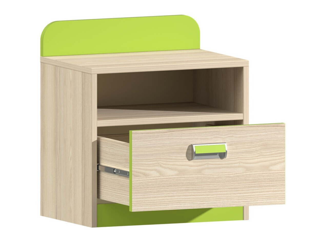 Прикроватная тумбочка Ophmora 111 (Дуб + Белый)