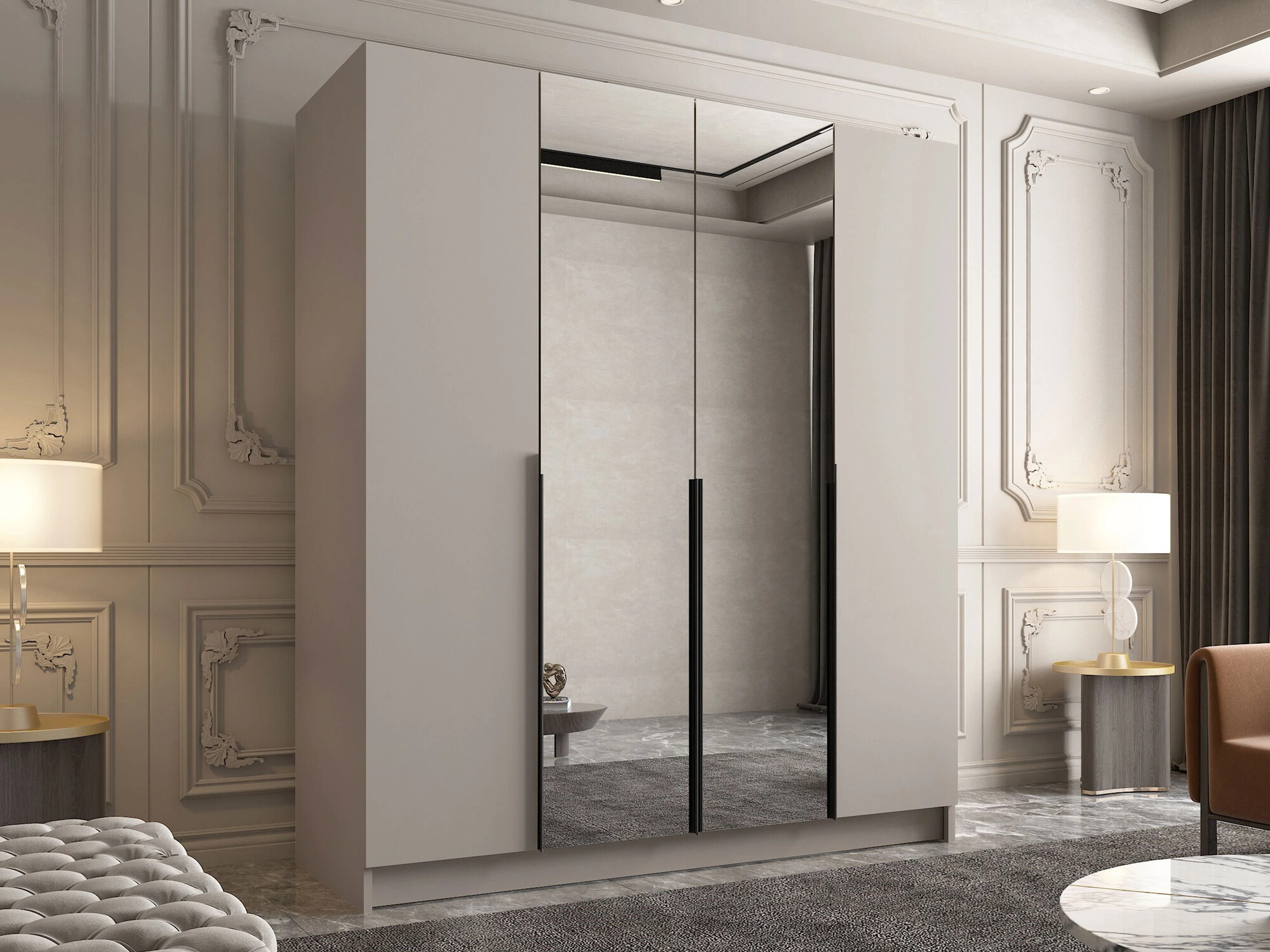 Шкаф Closico 191 (Кашемир + Чёрный)