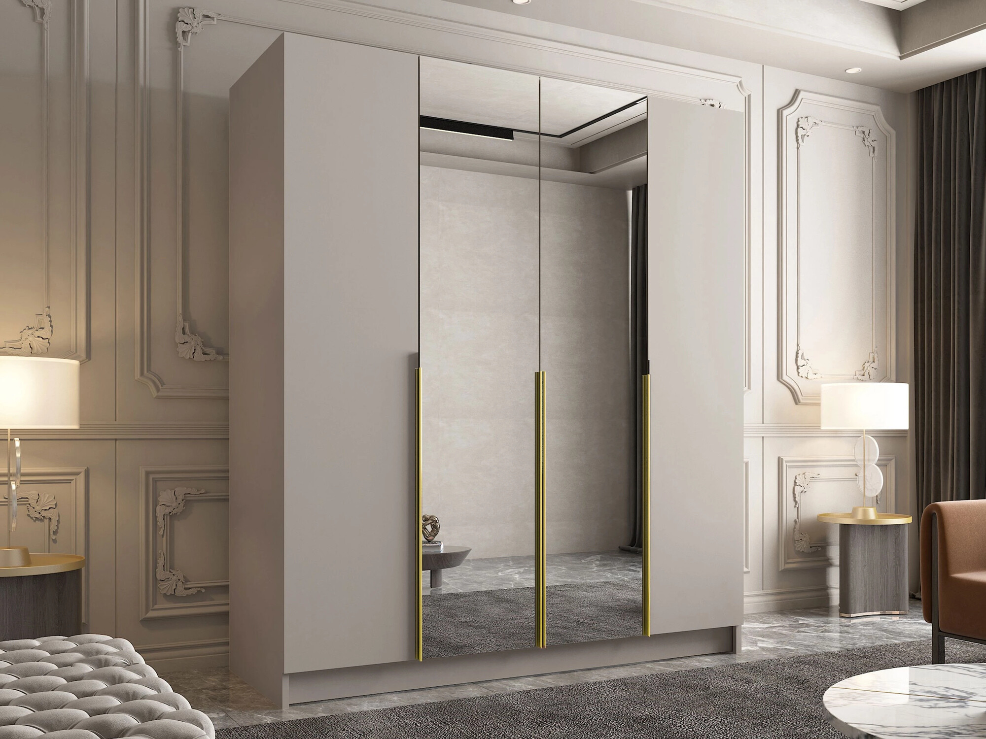 Шкаф Closico 191 (Кашемир + Золотой)