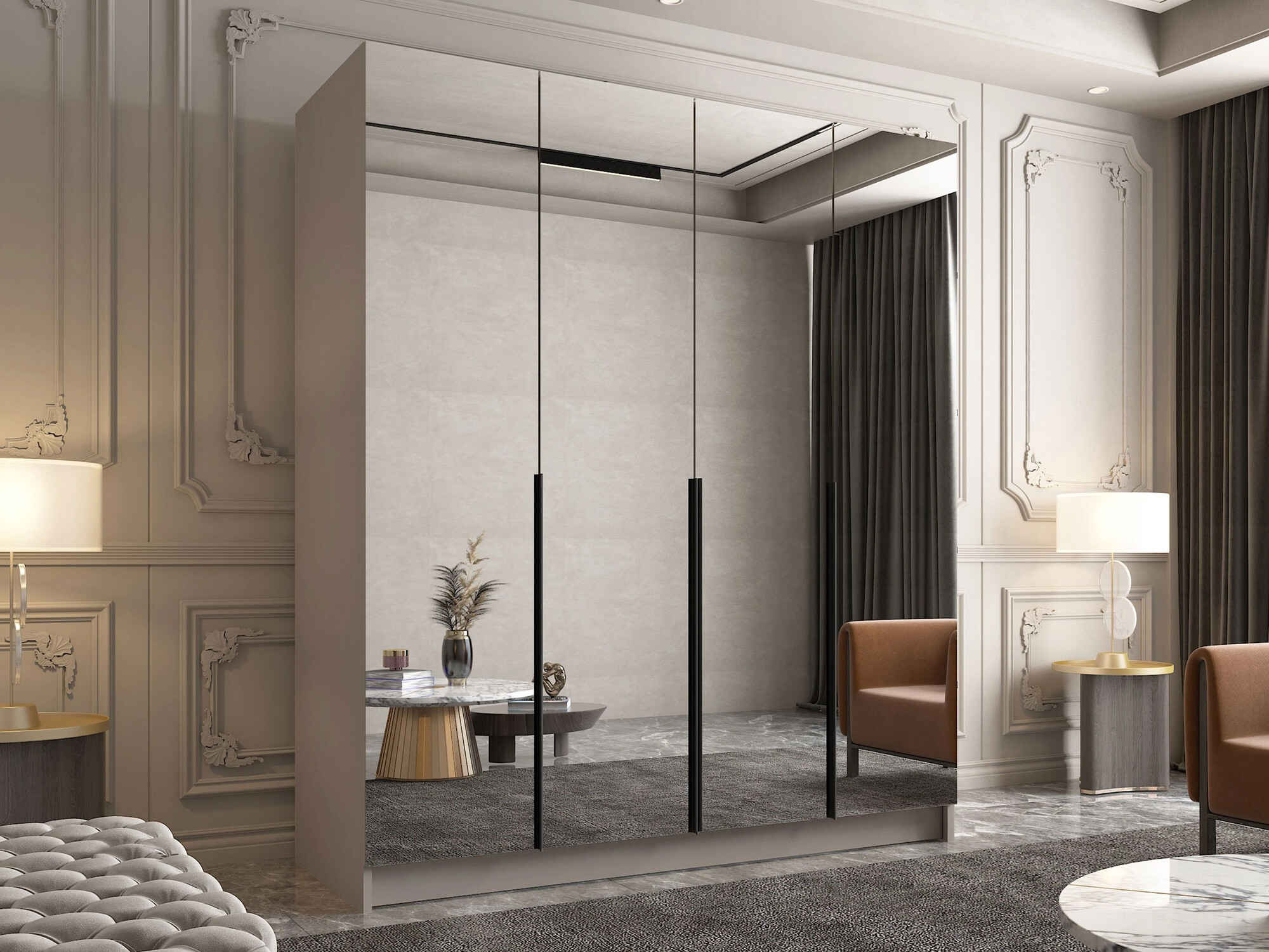 Skapis Closico 190 (Kašmirs + Melns)