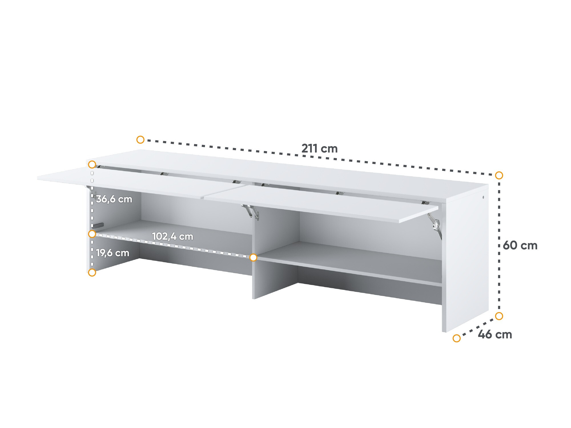 Skapis Concept Lenart III (Balts)