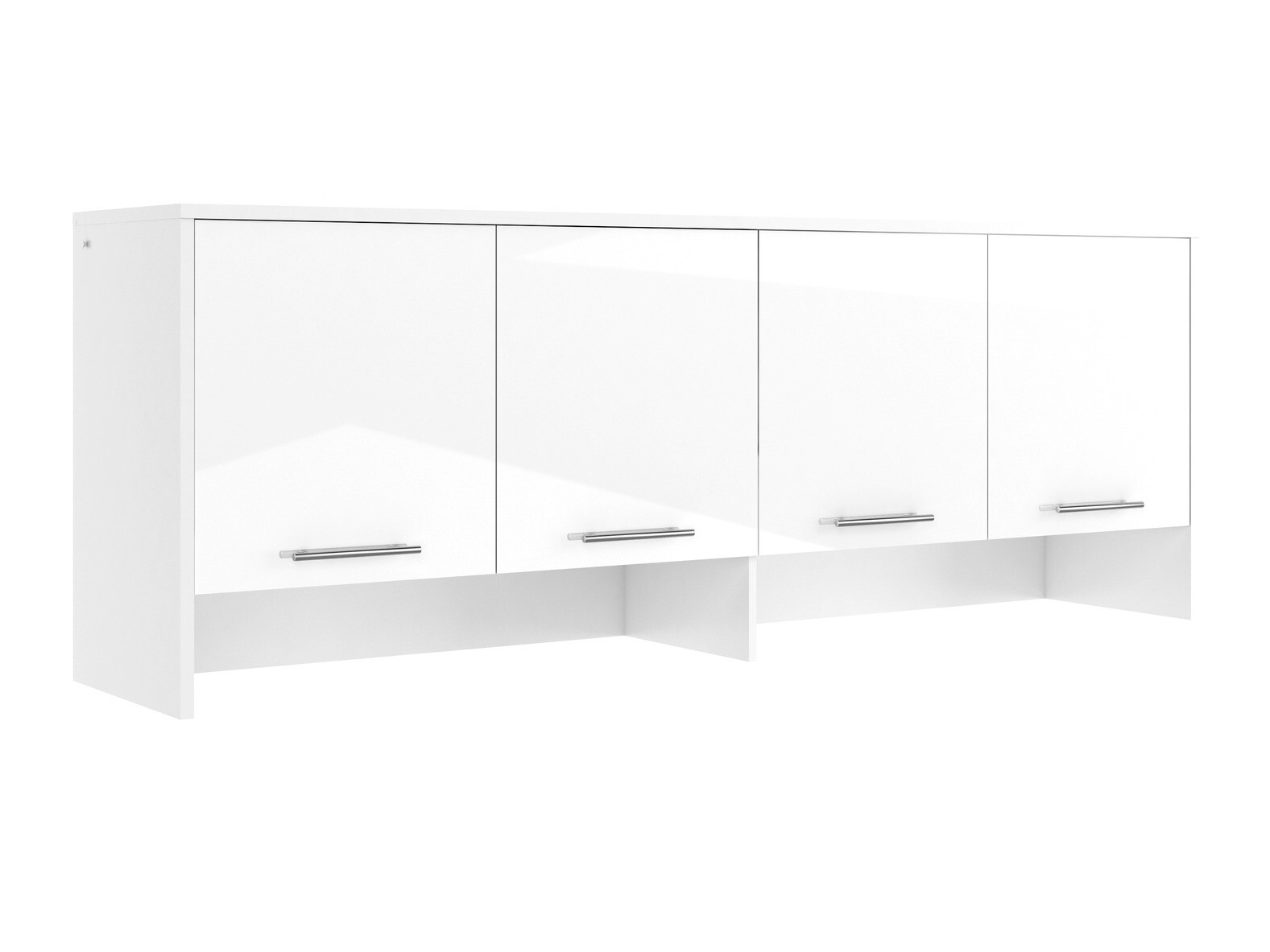 Skapis Concept Pro Lenart I (Balts + Glancēts balts)