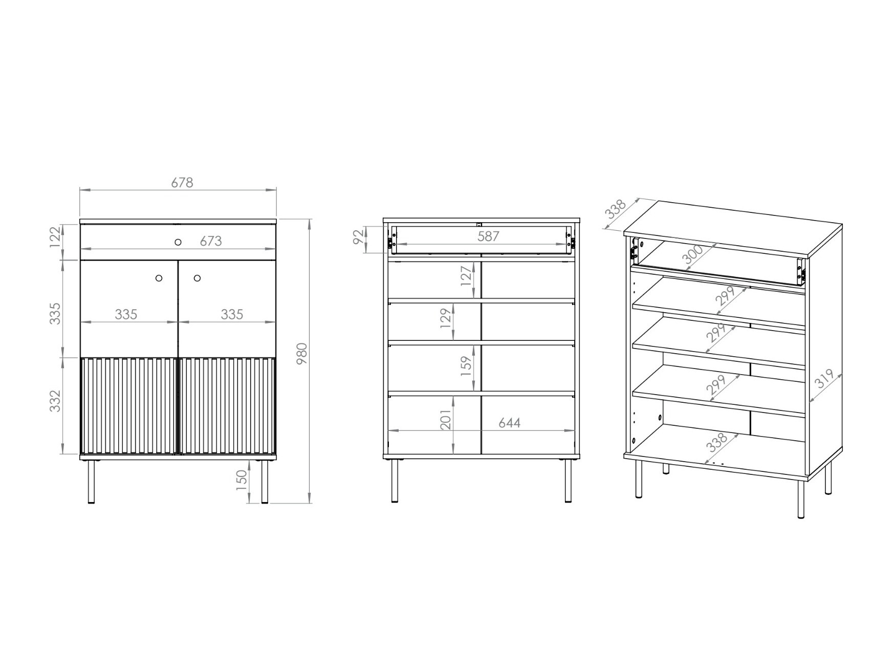 Тумба для обуви Marmeli 115