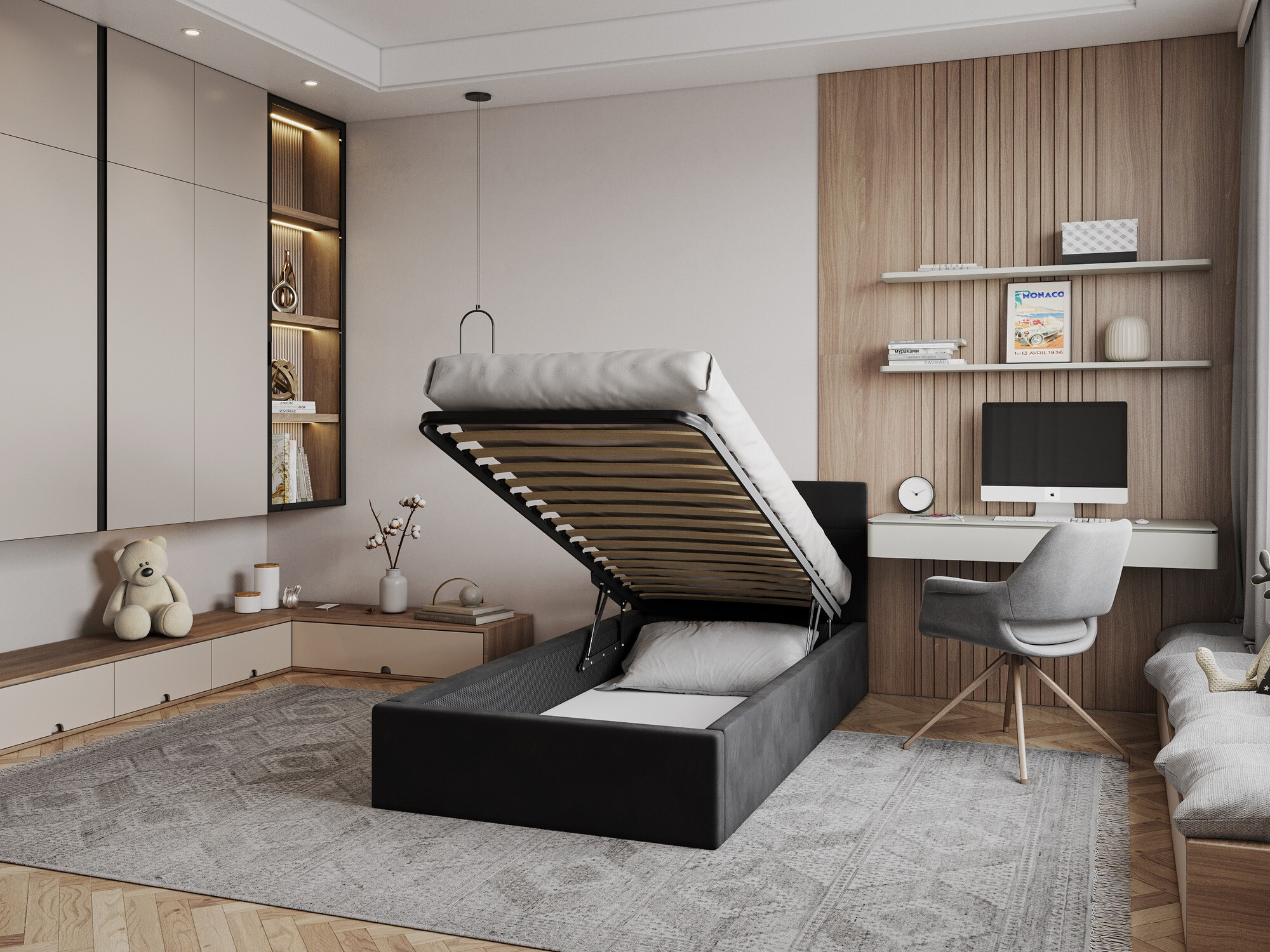 Gulta Fairfield 107 (Melns)